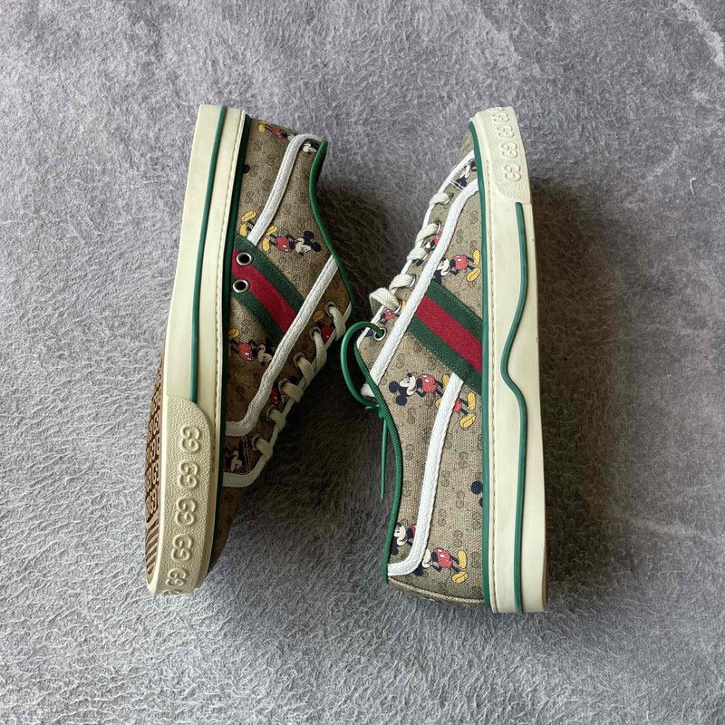 Gucci Gucci Disney Tennis 1977 Brown Sneakers 0079 Size US 9.5 / EU 42-43 - 7 Thumbnail