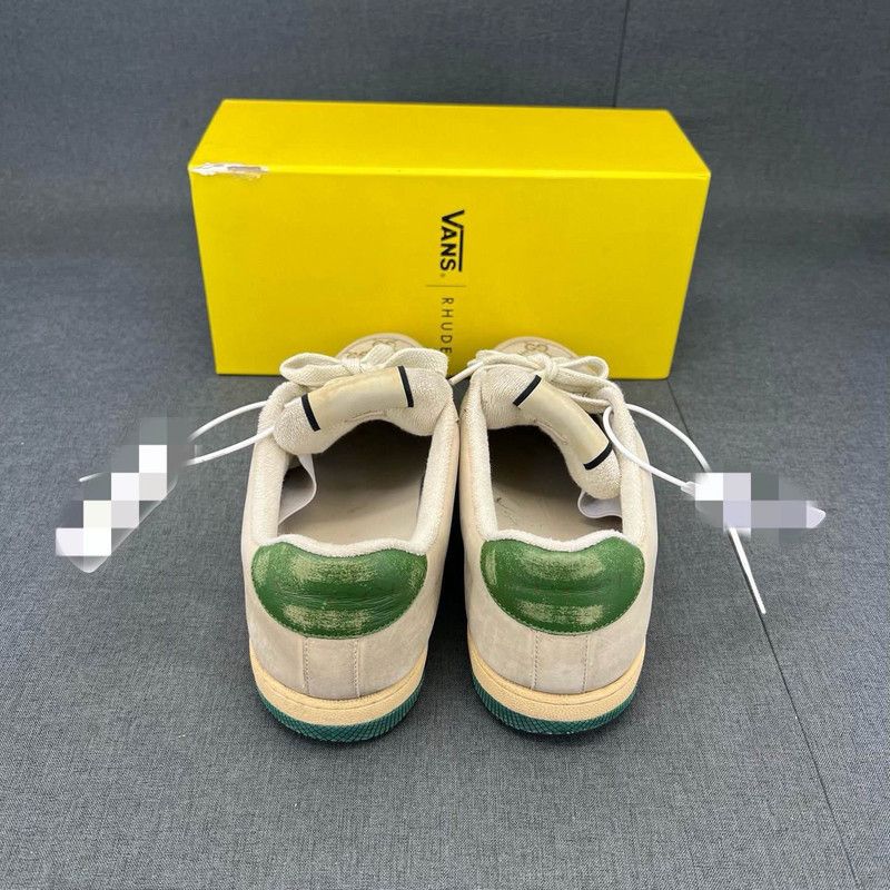 Gucci Gucci Screener Green Leather Low-Top Sneakers 0079 Size US 9.5 / EU 42-43 - 3 Thumbnail