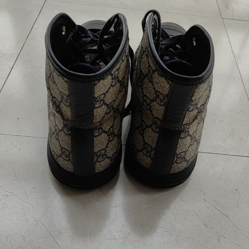 Gucci Gucci GG Supreme High-Top Fashion Sneakers 0079 Size US 8 / EU 41 - 3 Thumbnail