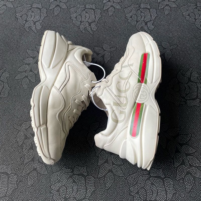Gucci Gucci Rhyton Logo Low Top Sneakers for Men 0079 Size US 11 / EU 44 - 7 Thumbnail