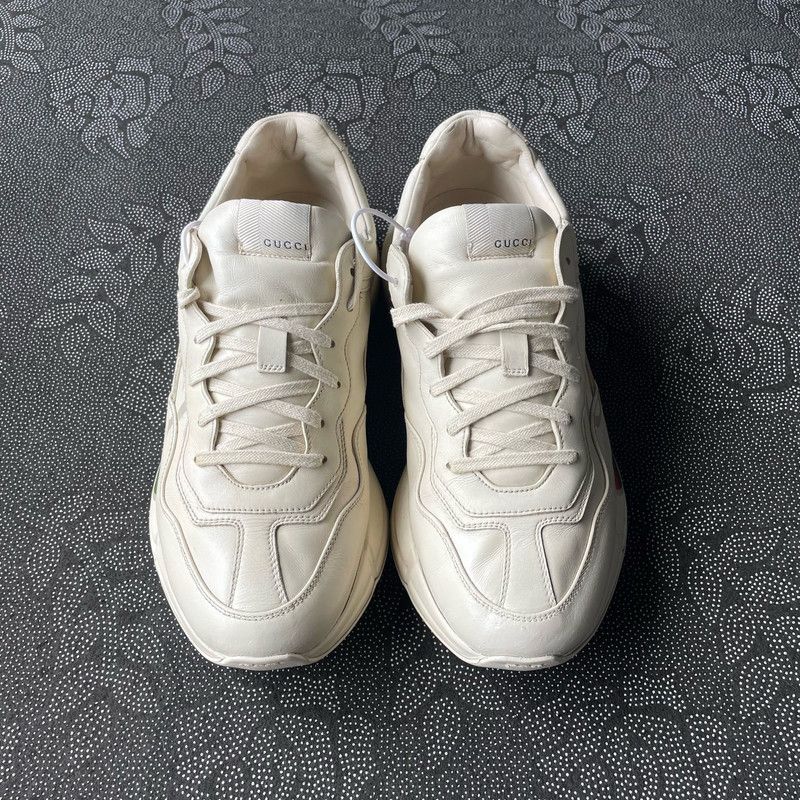 Gucci Gucci Rhyton Logo Low Top Sneakers for Men 0079 Size US 11 / EU 44 - 2 Thumbnail