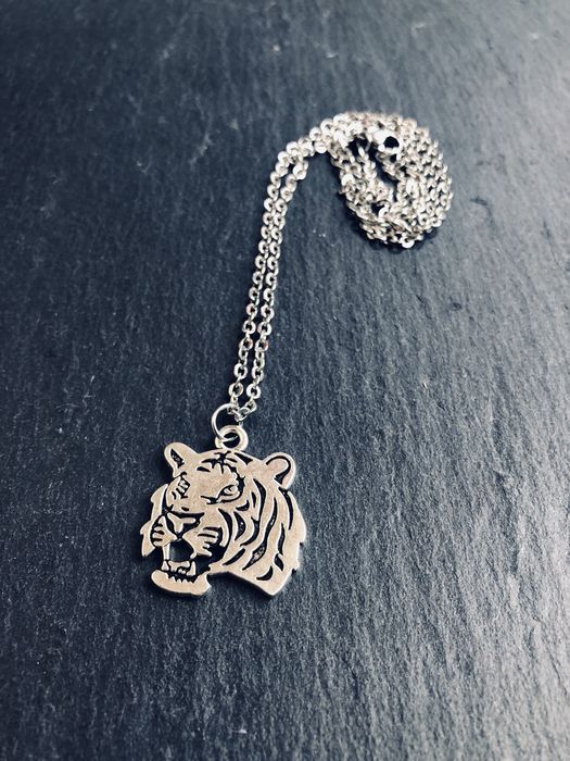 Custom Tiger Head Pendant necklace chains 22” | Grailed