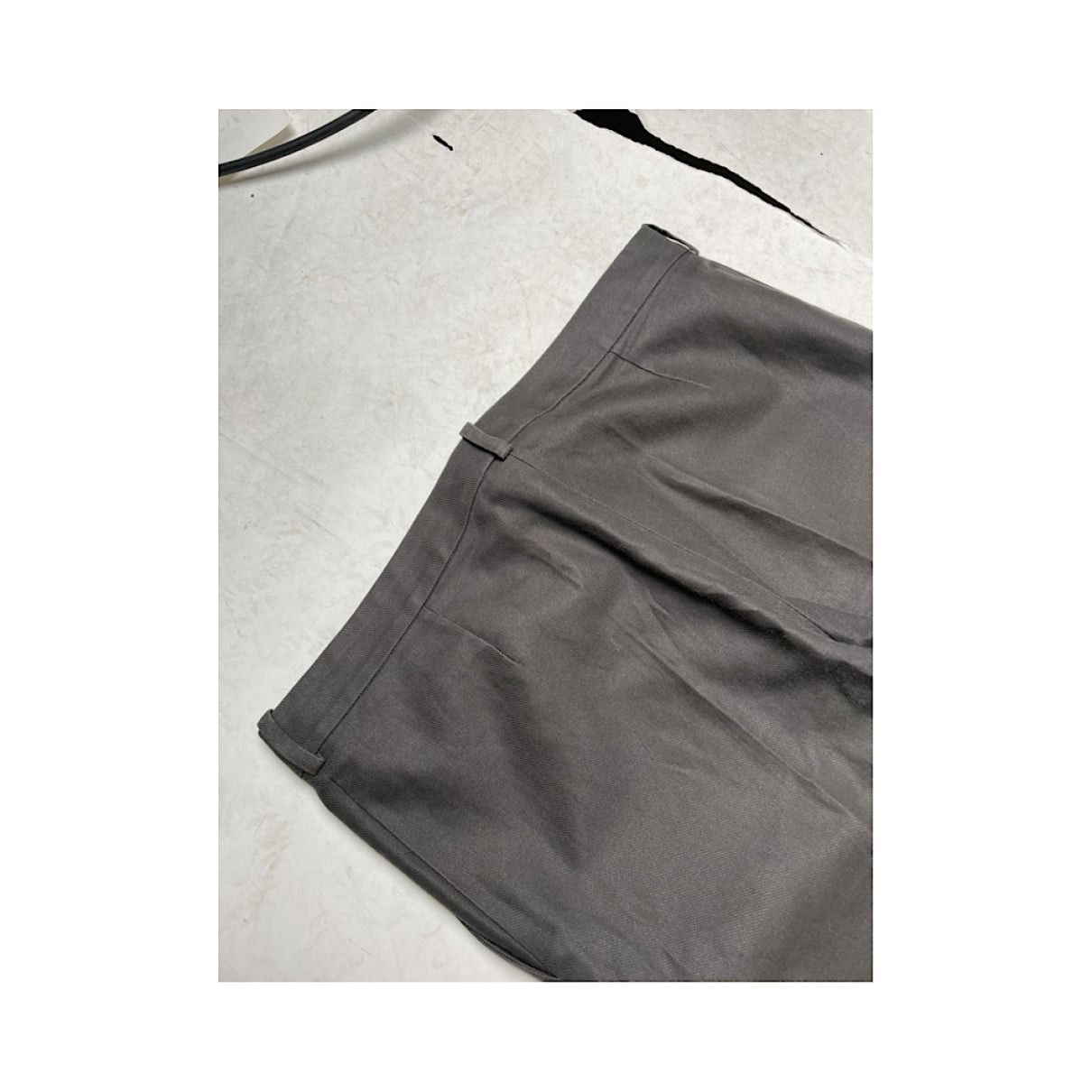 Yves Saint Laurent Anthracite Cotton Trouser Size 27" / US 4 / IT 40 - 5 Thumbnail