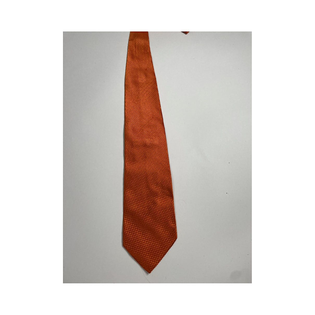 Yves Saint Laurent Orange Silk Ty Size ONE SIZE - 3 Thumbnail