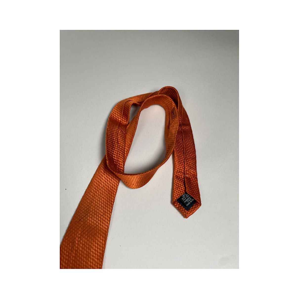 Yves Saint Laurent Orange Silk Ty Size ONE SIZE - 2 Thumbnail