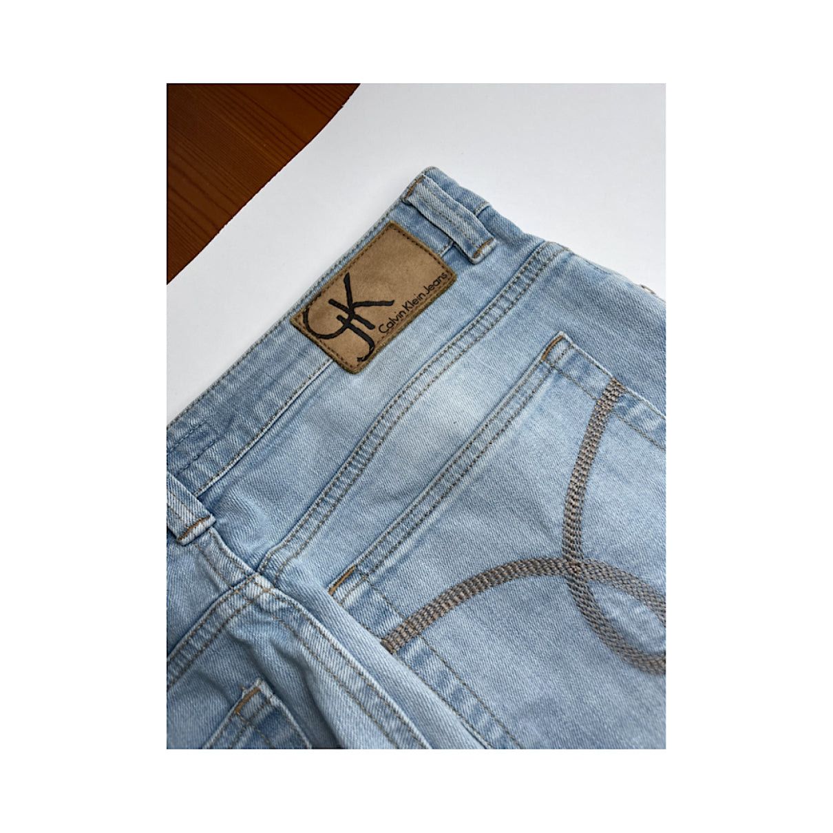Other CALVIN KLEIN JEANS Blue Cotton Jean Size 42" / US 20 - 2 Thumbnail