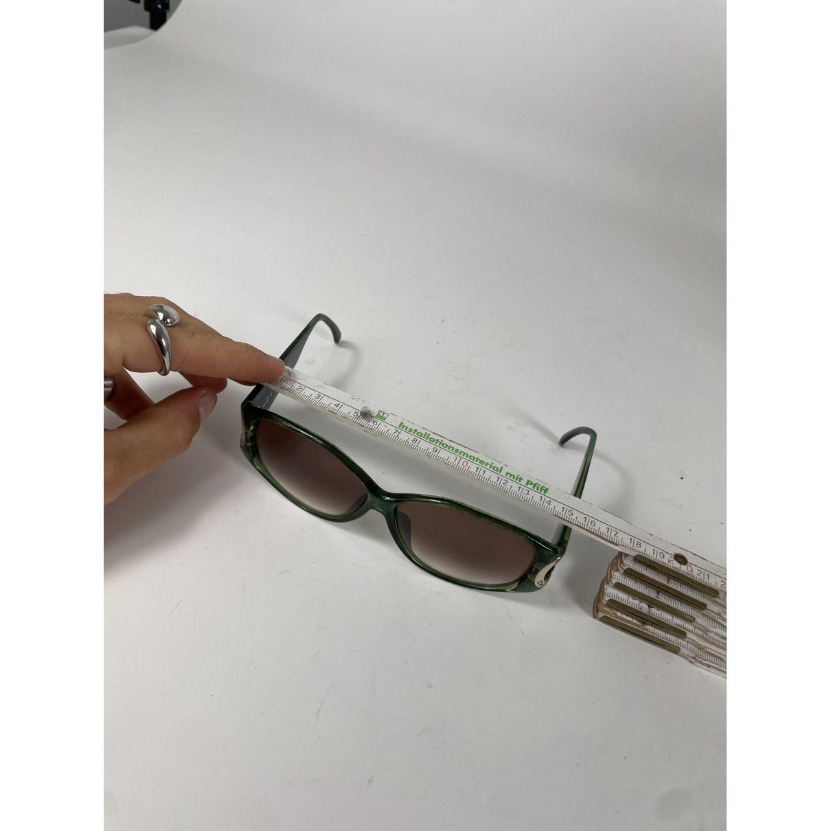 Dior Green Plastic Sunglasses Size ONE SIZE - 5 Thumbnail