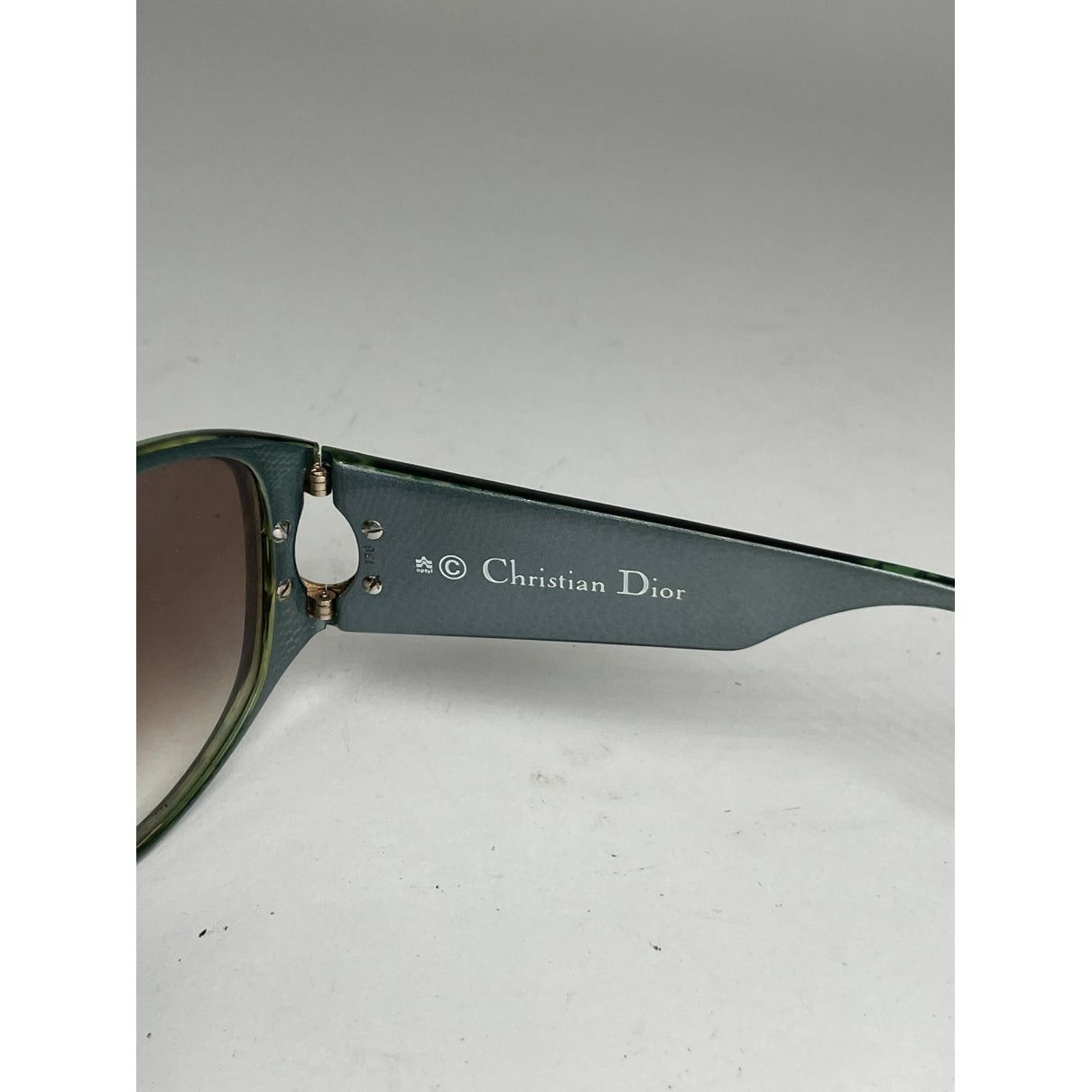 Dior Green Plastic Sunglasses Size ONE SIZE - 4 Thumbnail