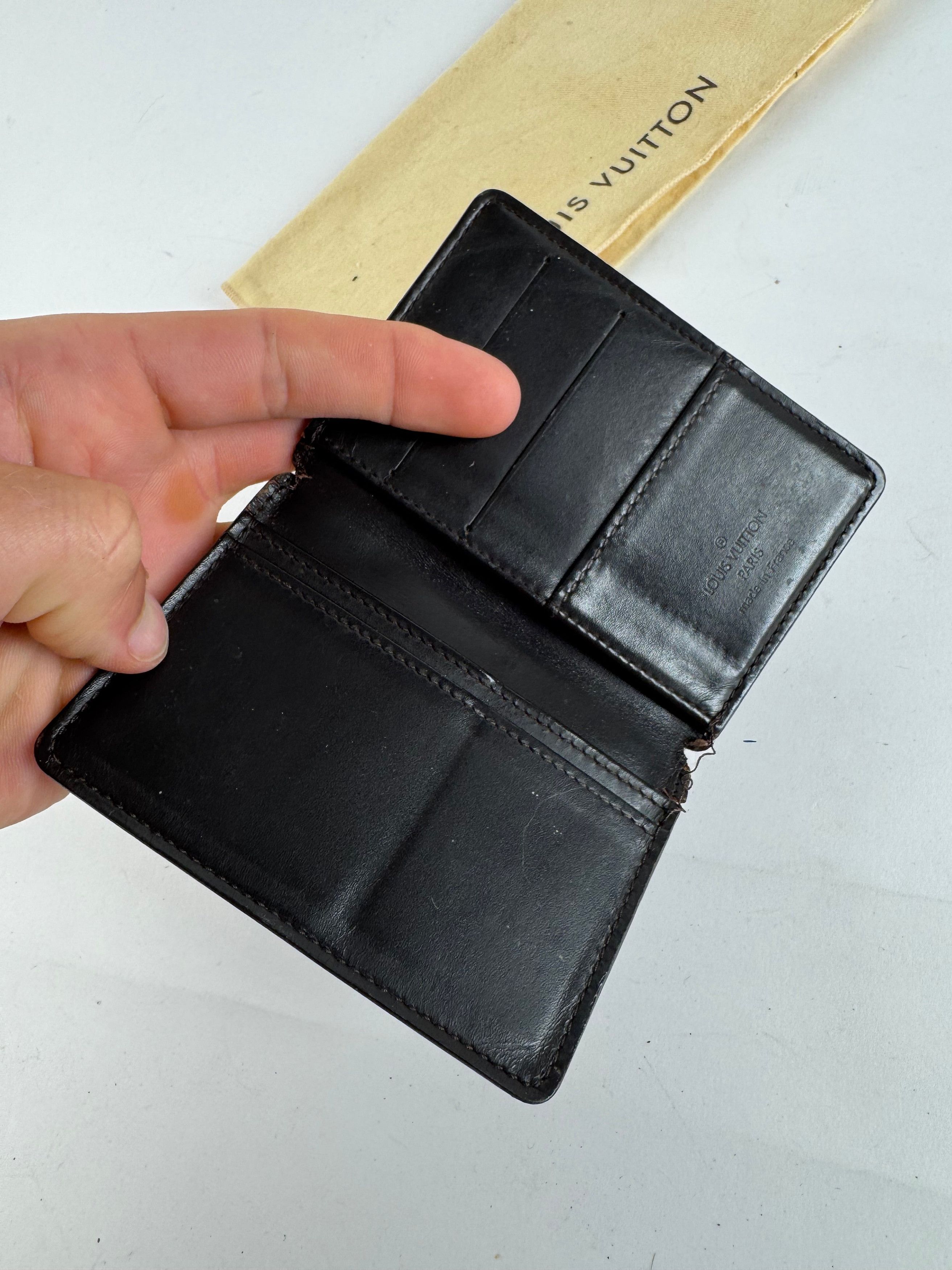 Louis Vuitton Vintage Vernis Leather card holder black Size ONE SIZE - 6 Thumbnail
