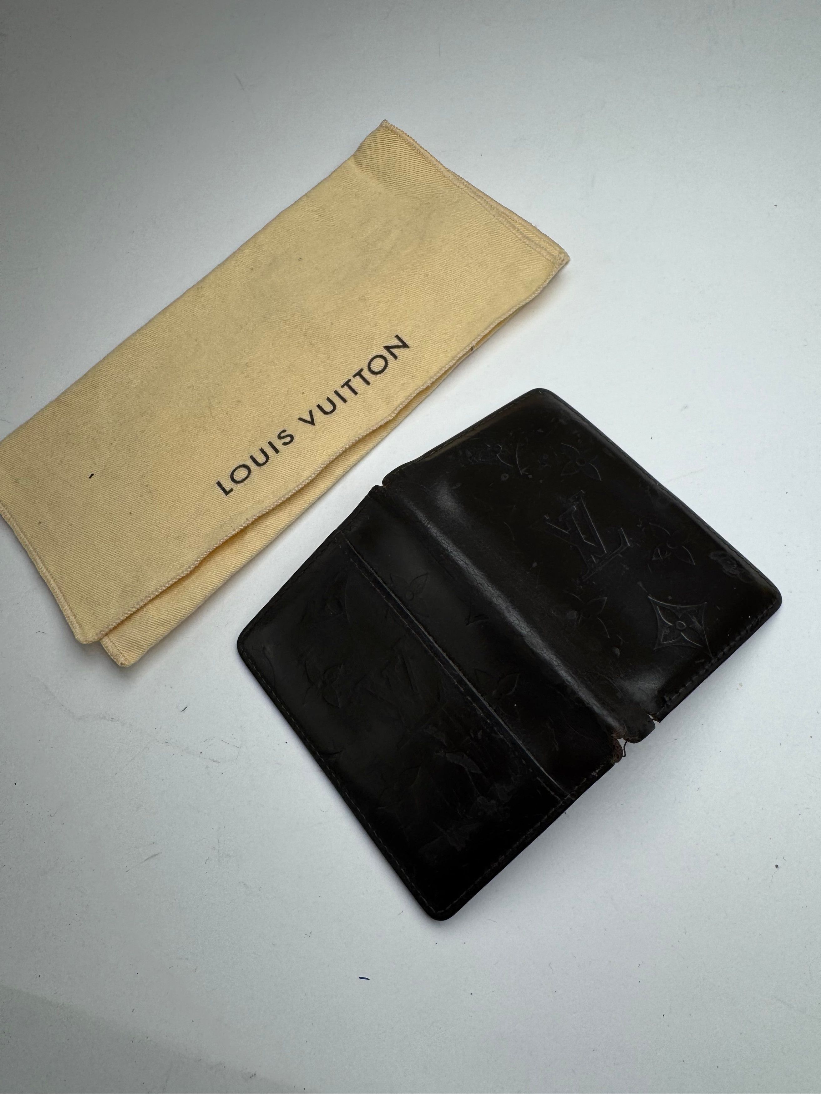 Louis Vuitton Vintage Vernis Leather card holder black Size ONE SIZE - 2 Thumbnail