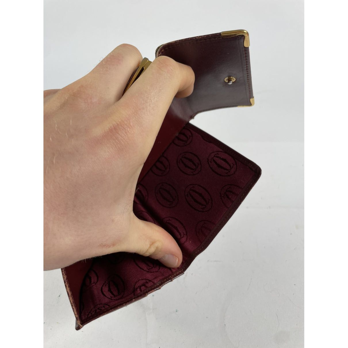 Cartier Burgundy Leather Wallet Size ONE SIZE - 5 Thumbnail