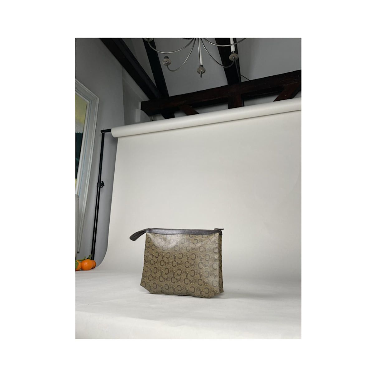 Celine Triomphe Black Leather Clutch Bag Size ONE SIZE - 4 Thumbnail