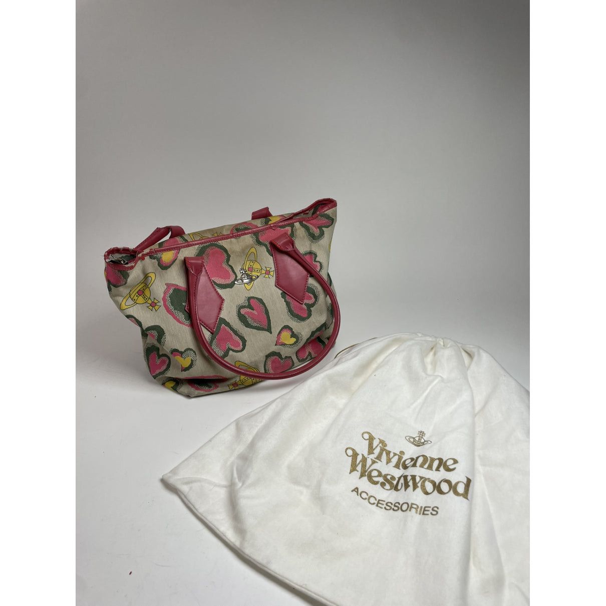 Vivienne Westwood Pink Leather Handbag Size ONE SIZE - 2 Thumbnail