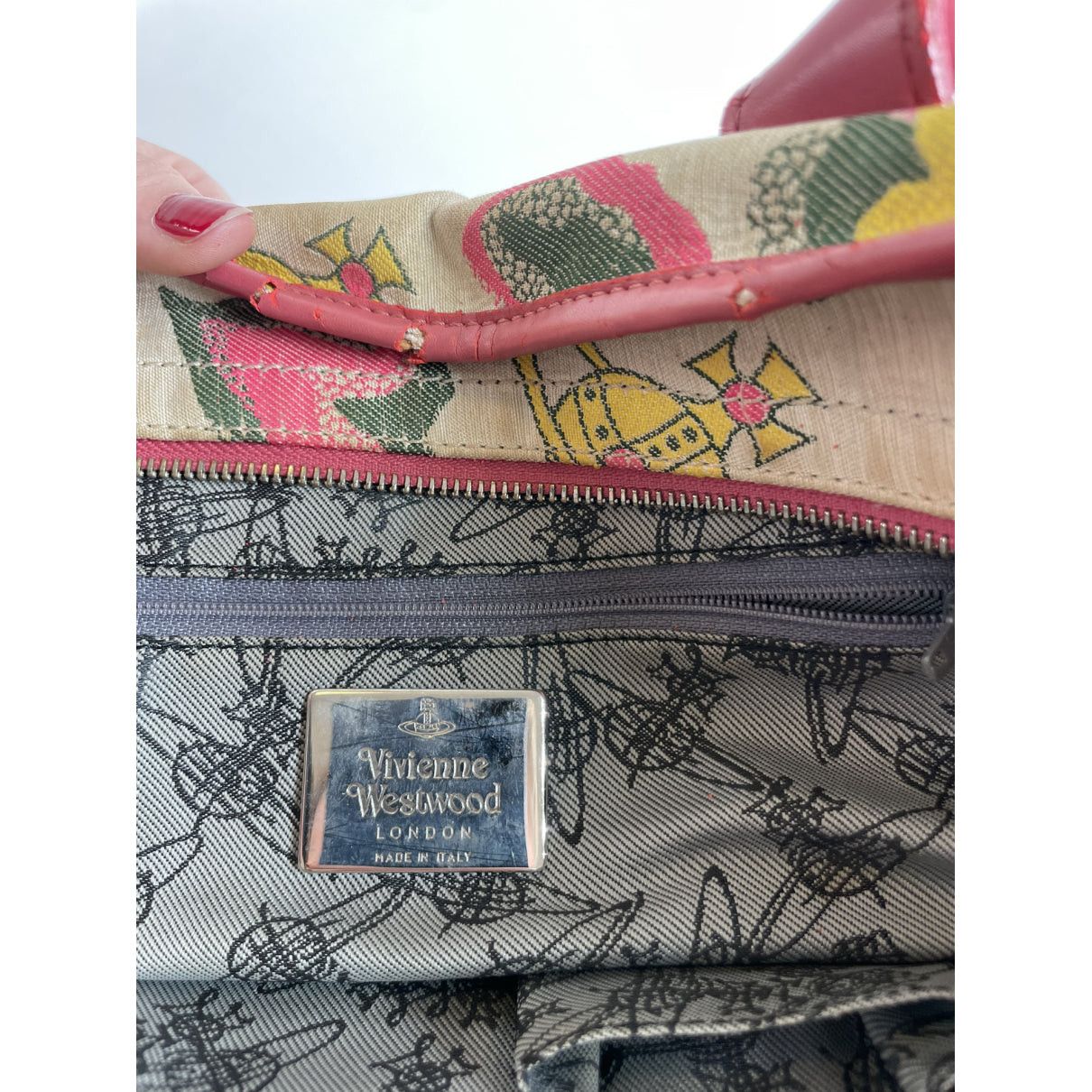 Vivienne Westwood Pink Leather Handbag Size ONE SIZE - 4 Thumbnail