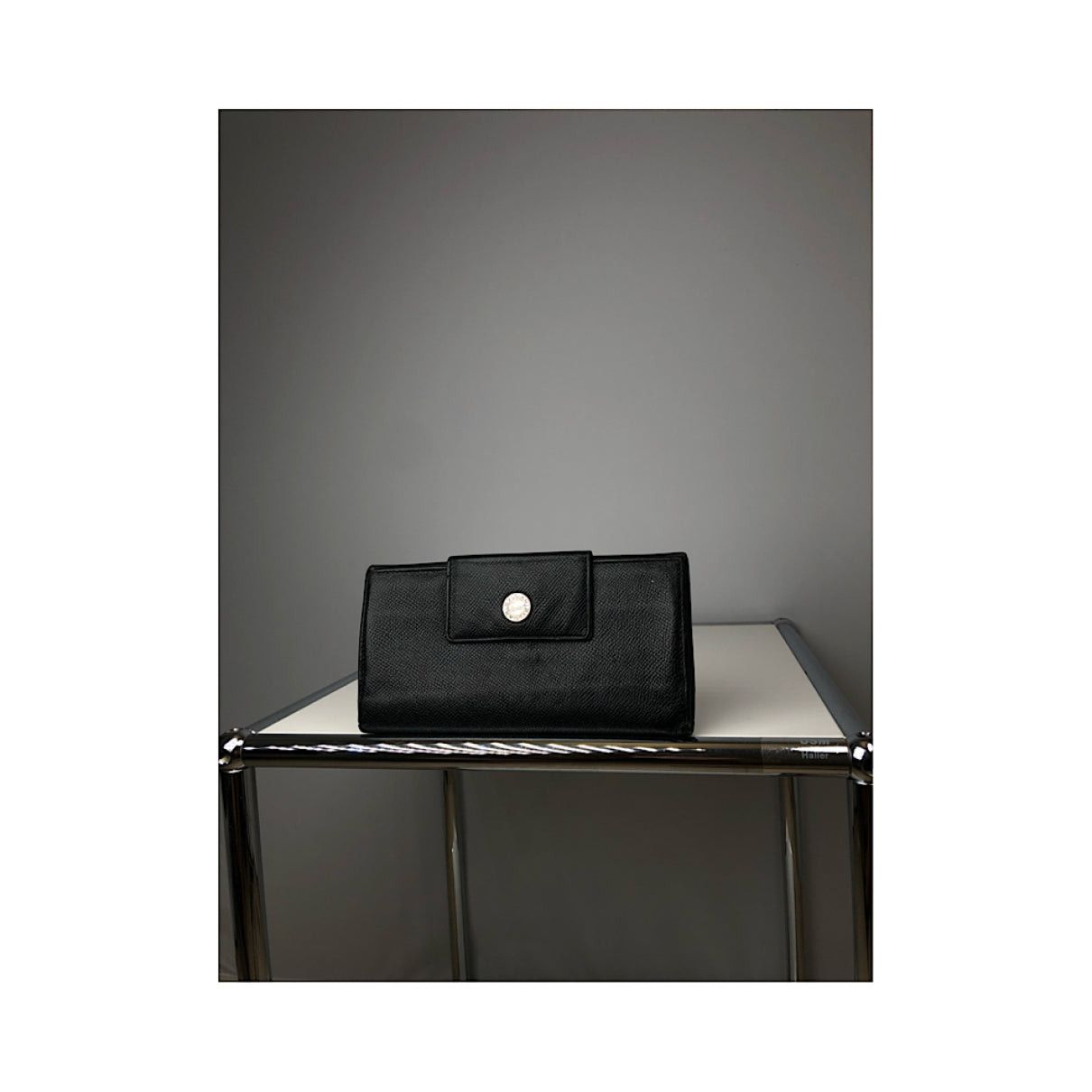 Bvlgari Black Leather Wallet Size ONE SIZE - 3 Thumbnail