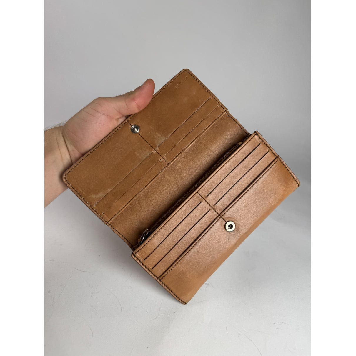 Celine Triomphe Brown Leather Wallet Size ONE SIZE - 4 Thumbnail