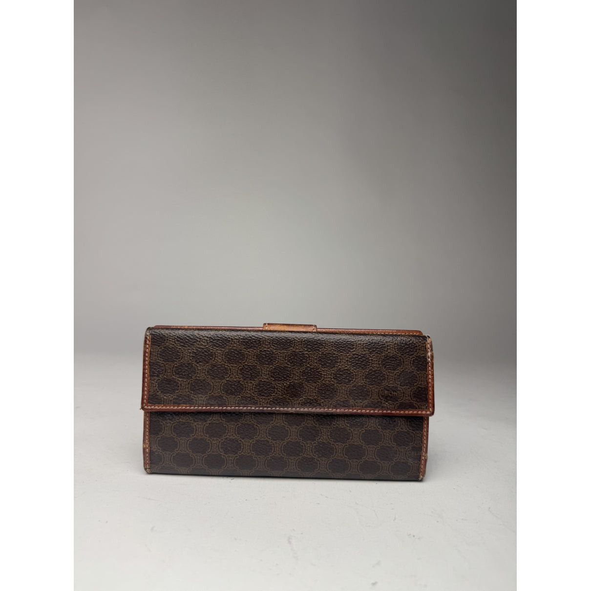 Celine Triomphe Brown Leather Wallet Size ONE SIZE - 2 Thumbnail