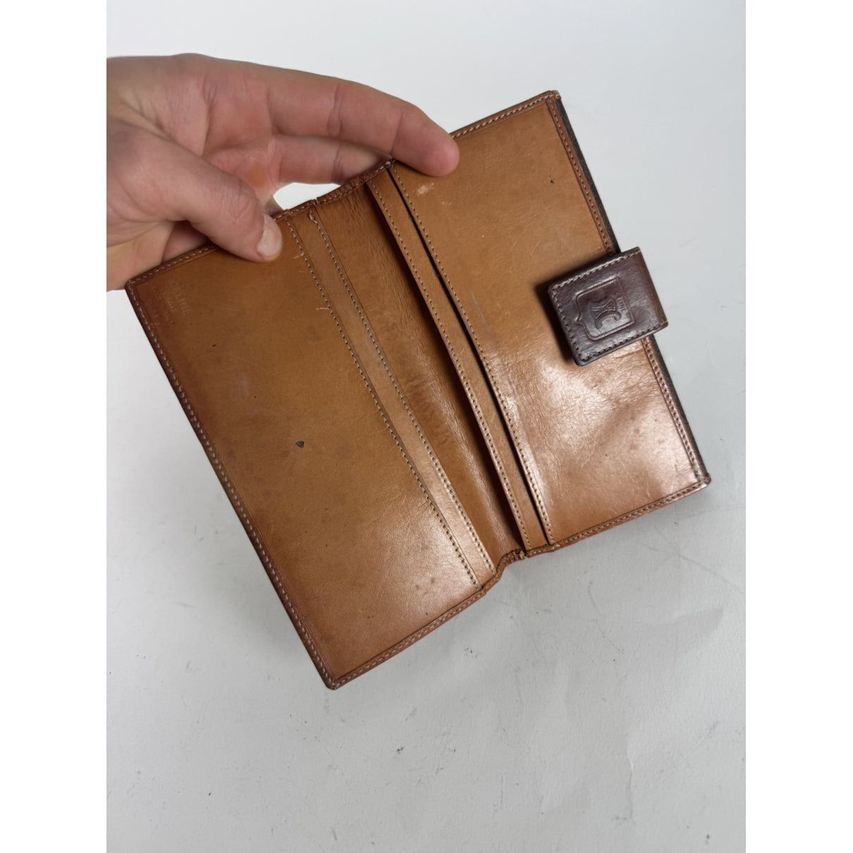 Celine Triomphe Brown Leather Wallet Size ONE SIZE - 4 Thumbnail