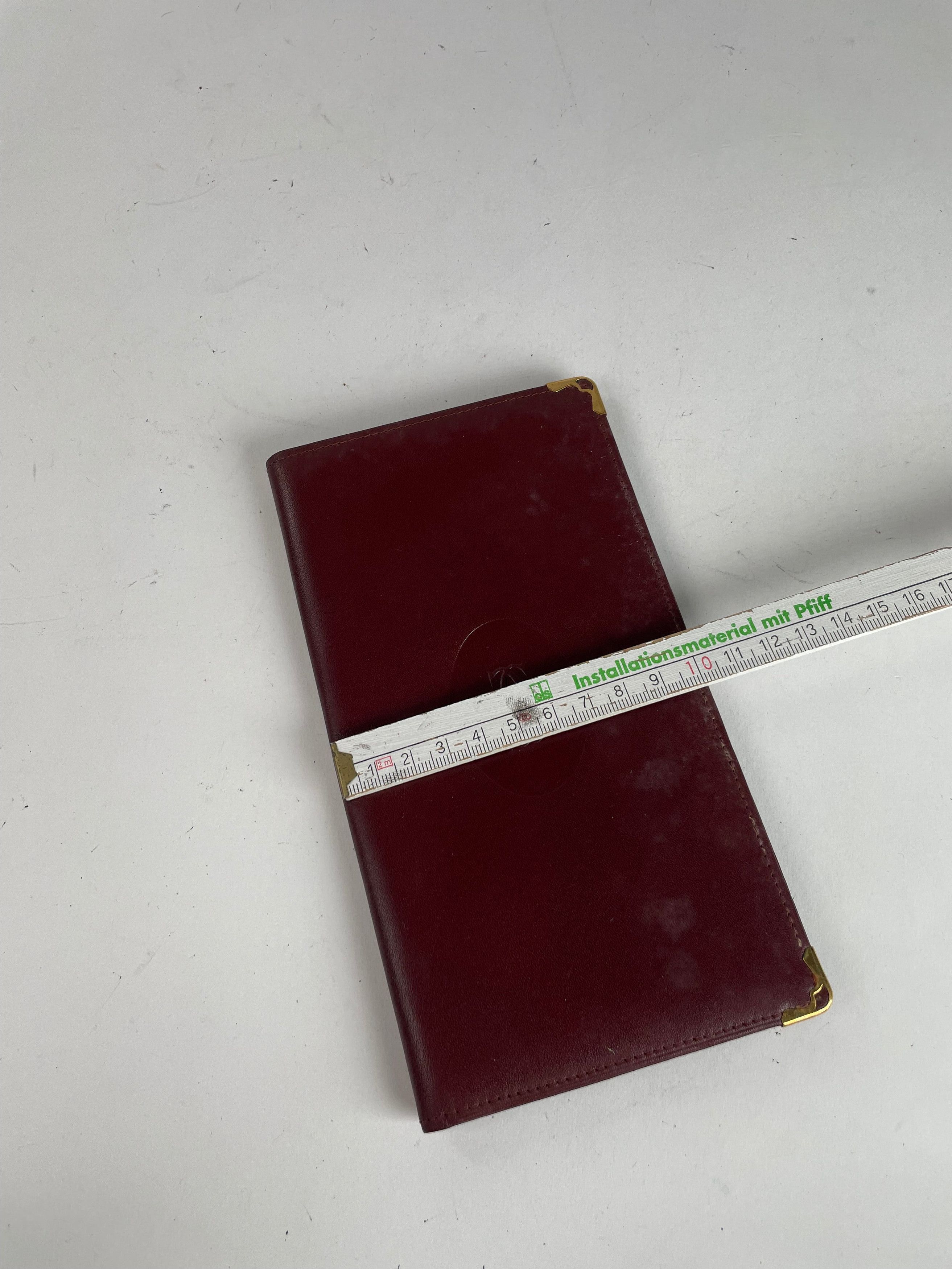 Cartier Vintage Leather ID Holder Burgundy Size ONE SIZE - 11 Thumbnail