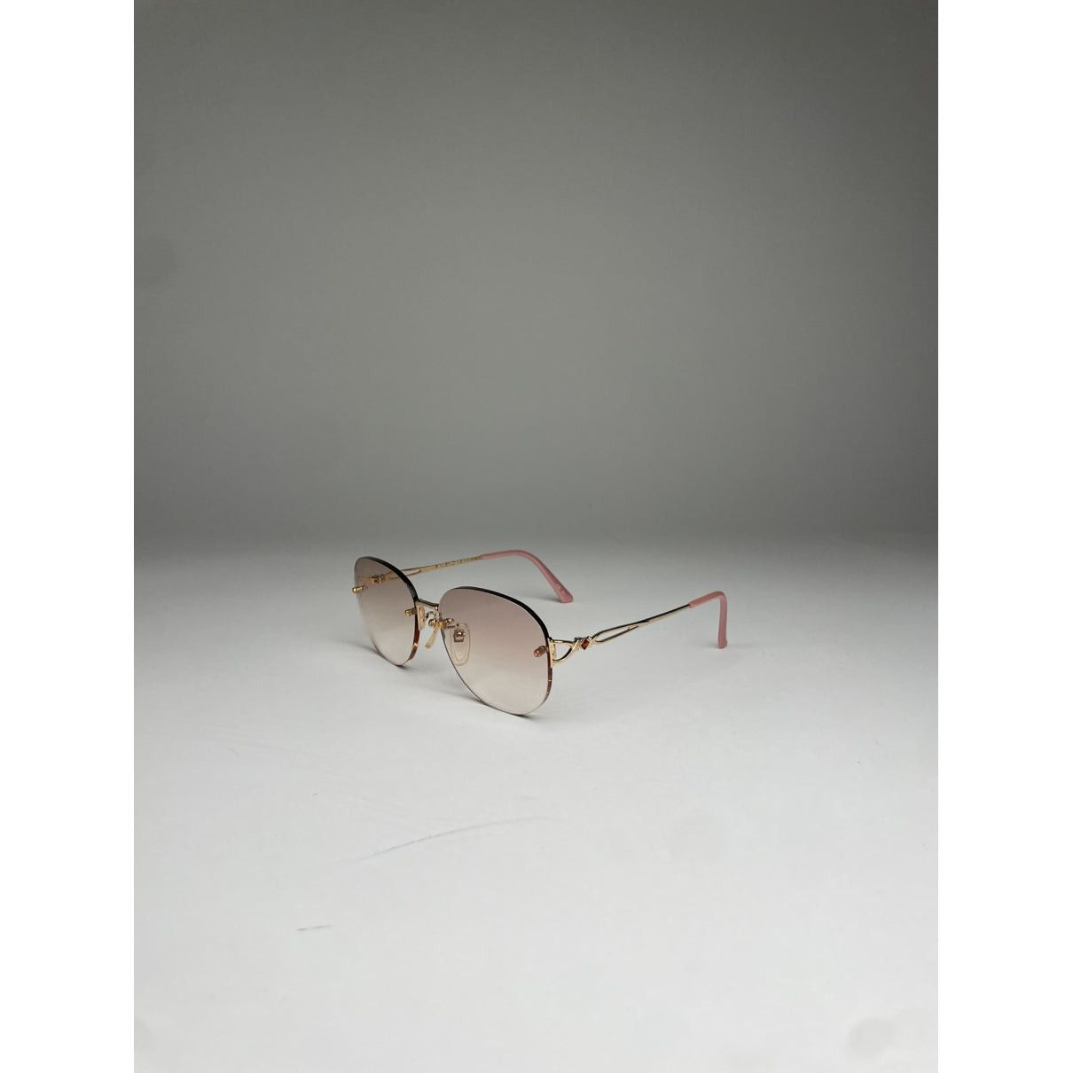 Balenciaga Pink Metal Sunglasses Size ONE SIZE - 5 Thumbnail