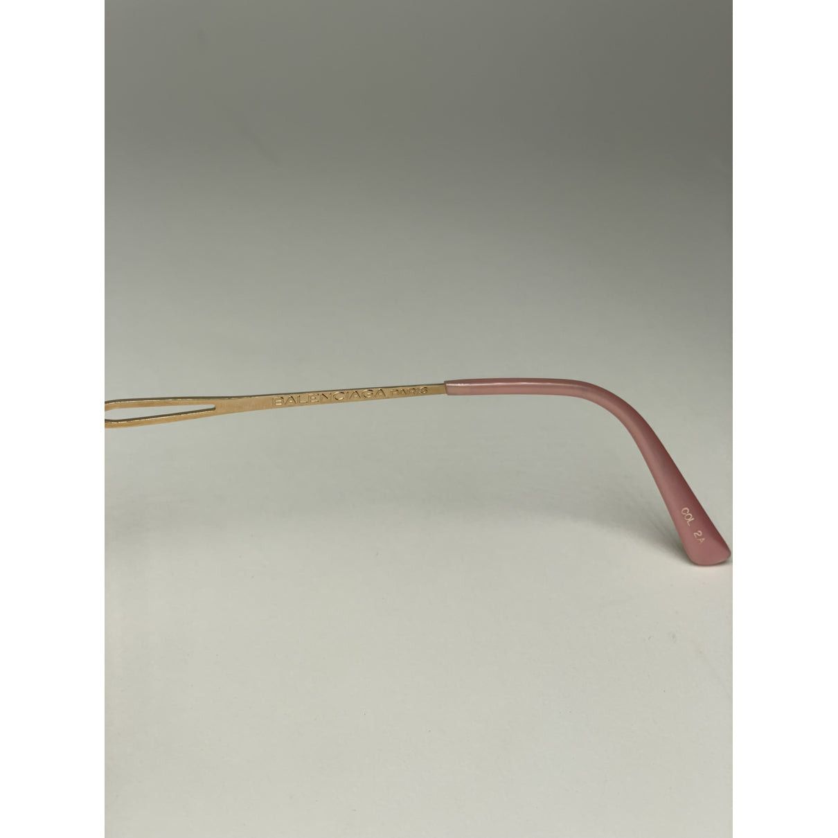 Balenciaga Pink Metal Sunglasses Size ONE SIZE - 4 Thumbnail