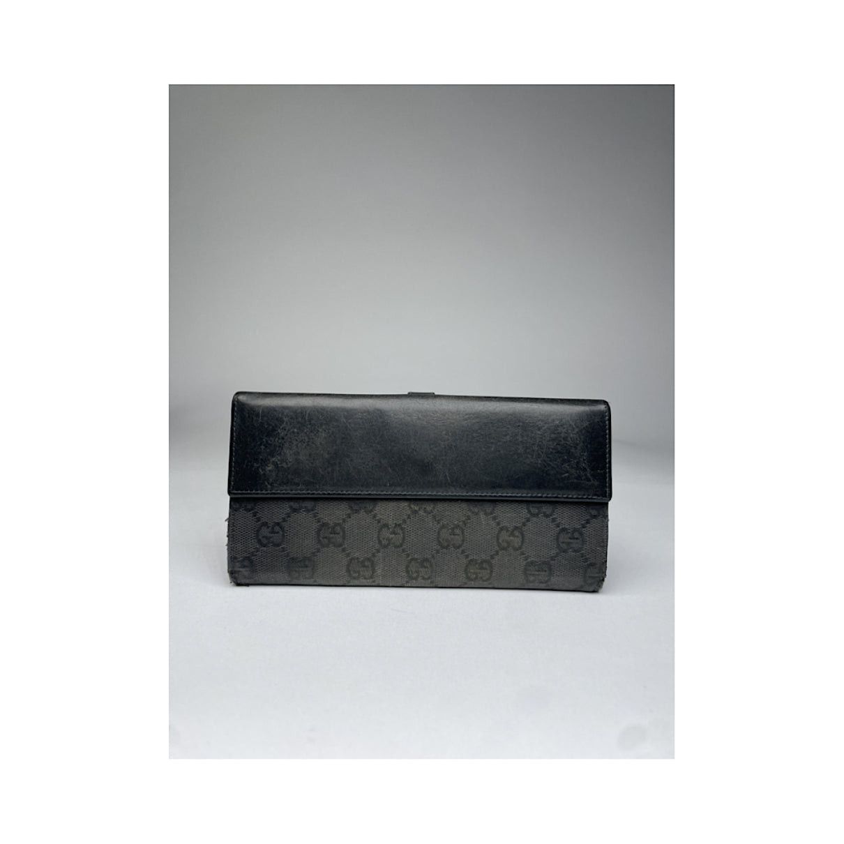 Gucci Jackie Vintage Black Leather Wallet Size ONE SIZE - 3 Thumbnail