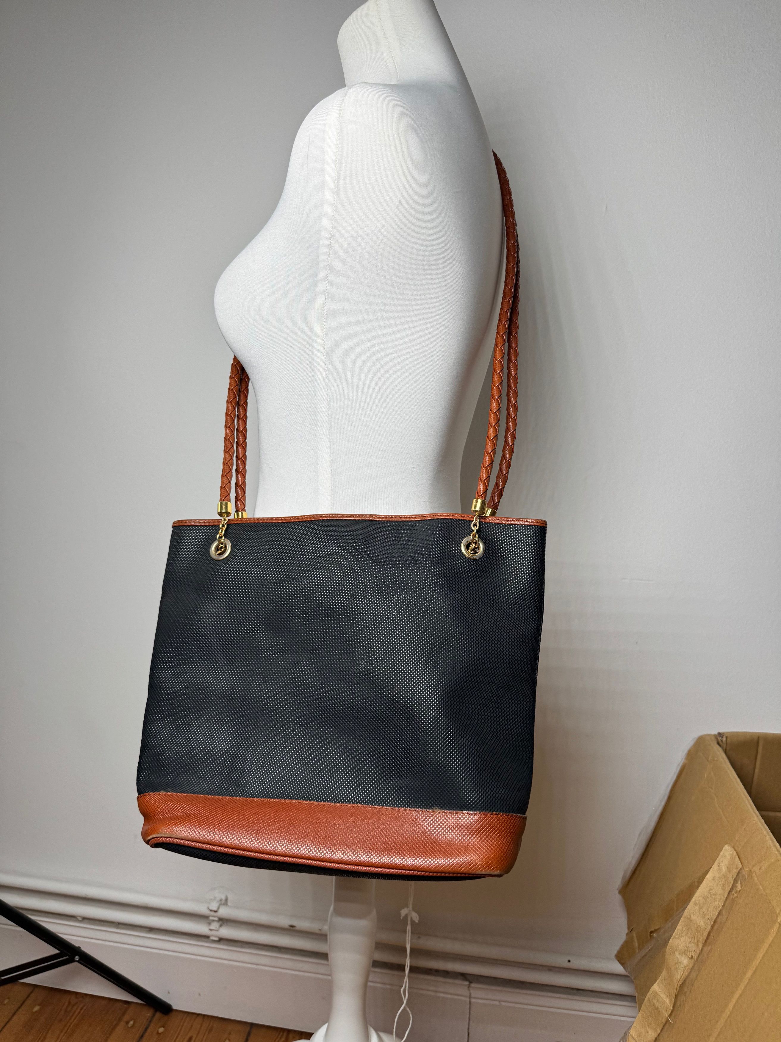 Bottega Veneta Vintage Leather shopper Bag black brown Size ONE SIZE - 15 Thumbnail