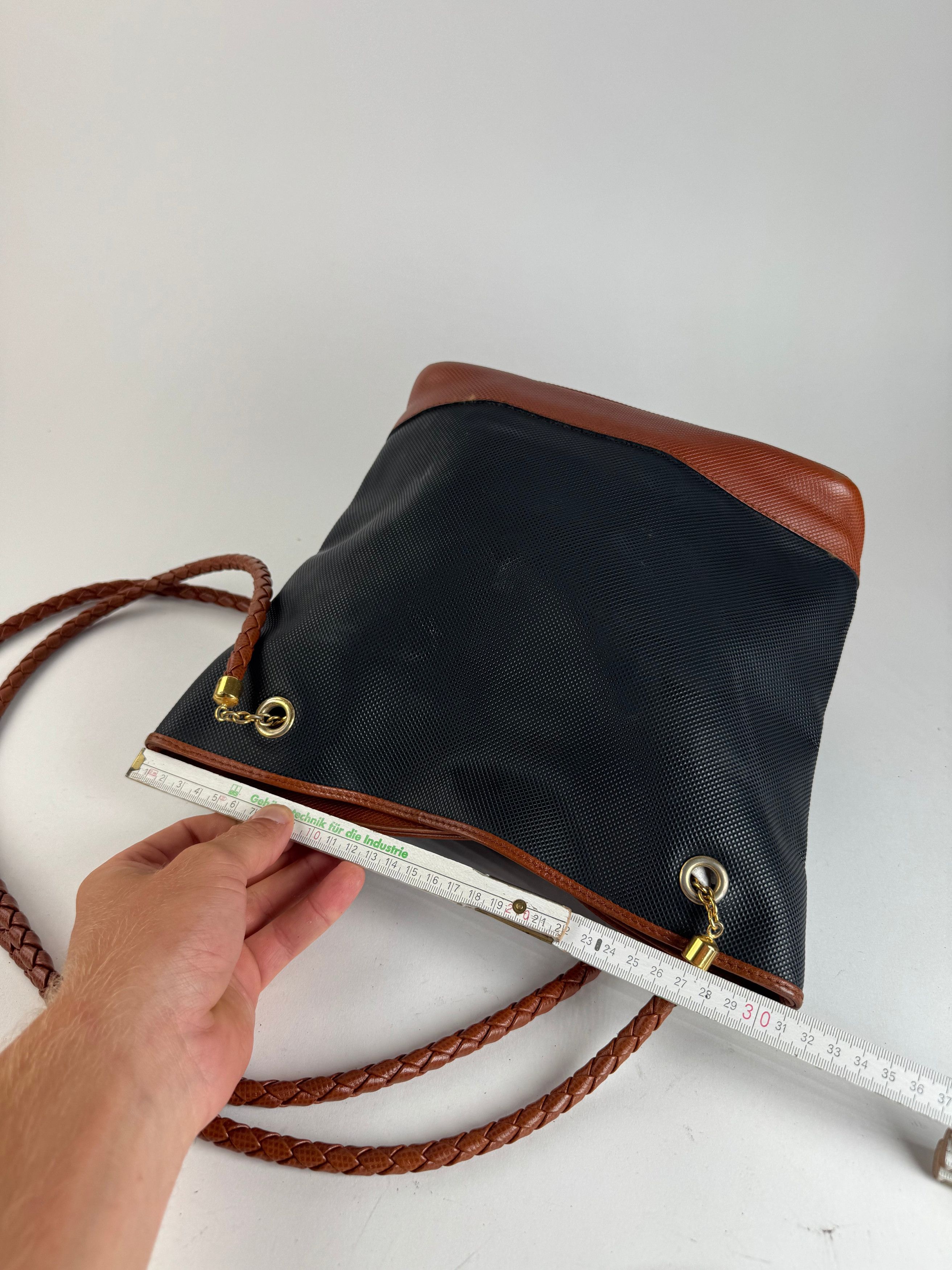 Bottega Veneta Vintage Leather shopper Bag black brown Size ONE SIZE - 13 Thumbnail