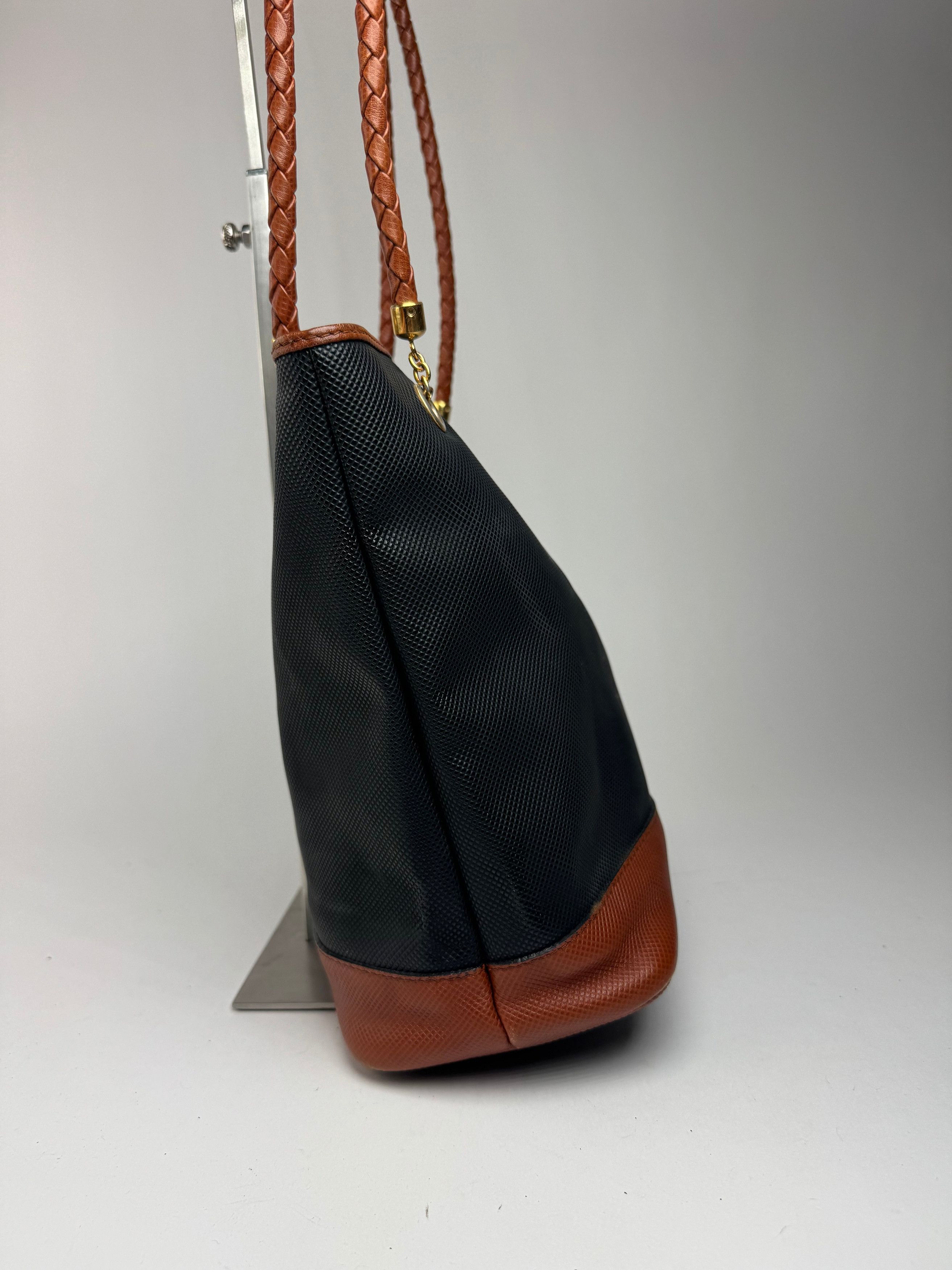 Bottega Veneta Vintage Leather shopper Bag black brown Size ONE SIZE - 5 Thumbnail