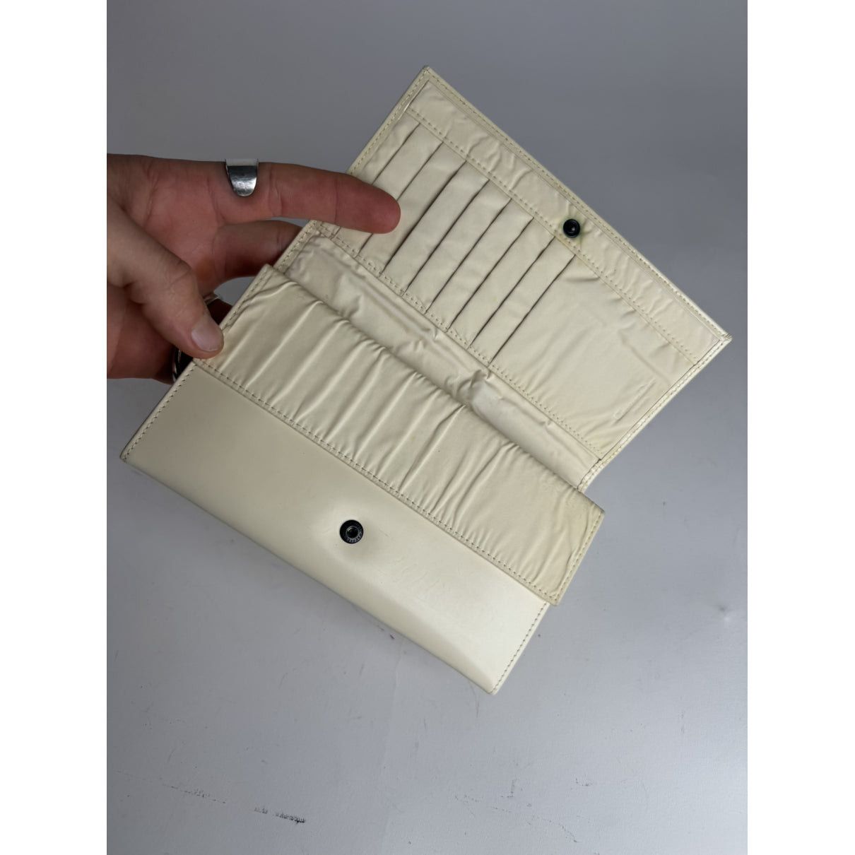 Dior Miss White Patent Leather Wallet Size ONE SIZE - 3 Thumbnail