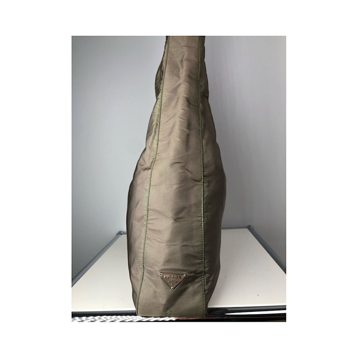 Prada Cleo Green Polyester Handbag Size ONE SIZE - 3 Thumbnail