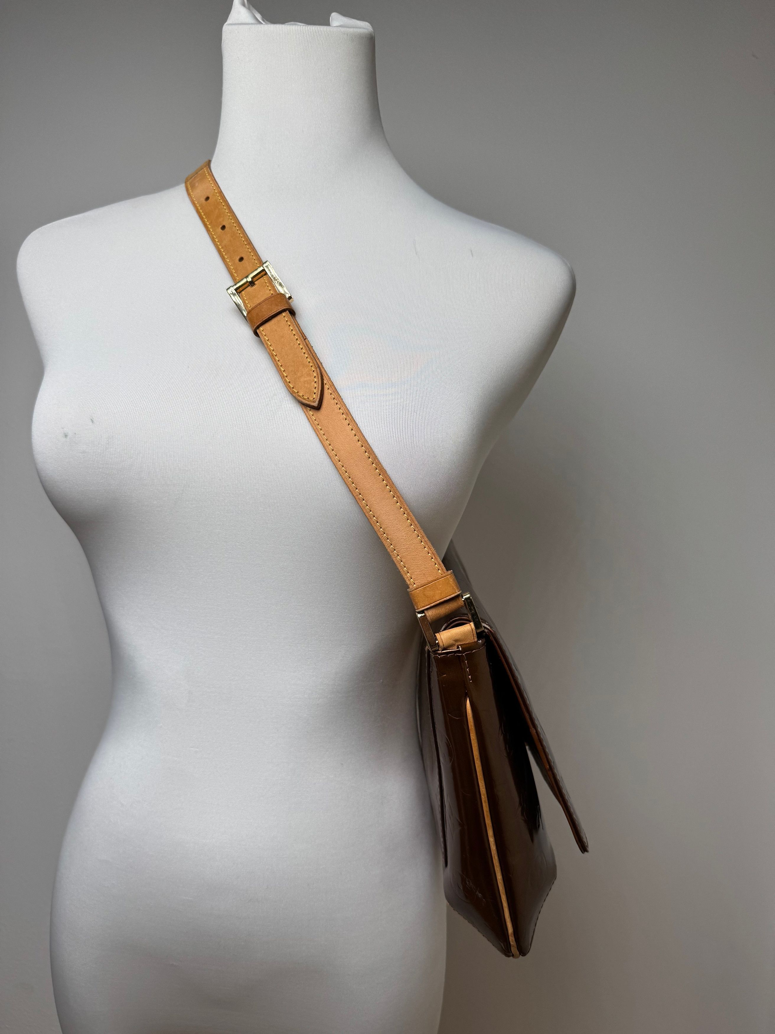 Louis Vuitton Vintage Vernis Leather Bag Brown Size ONE SIZE - 14 Thumbnail