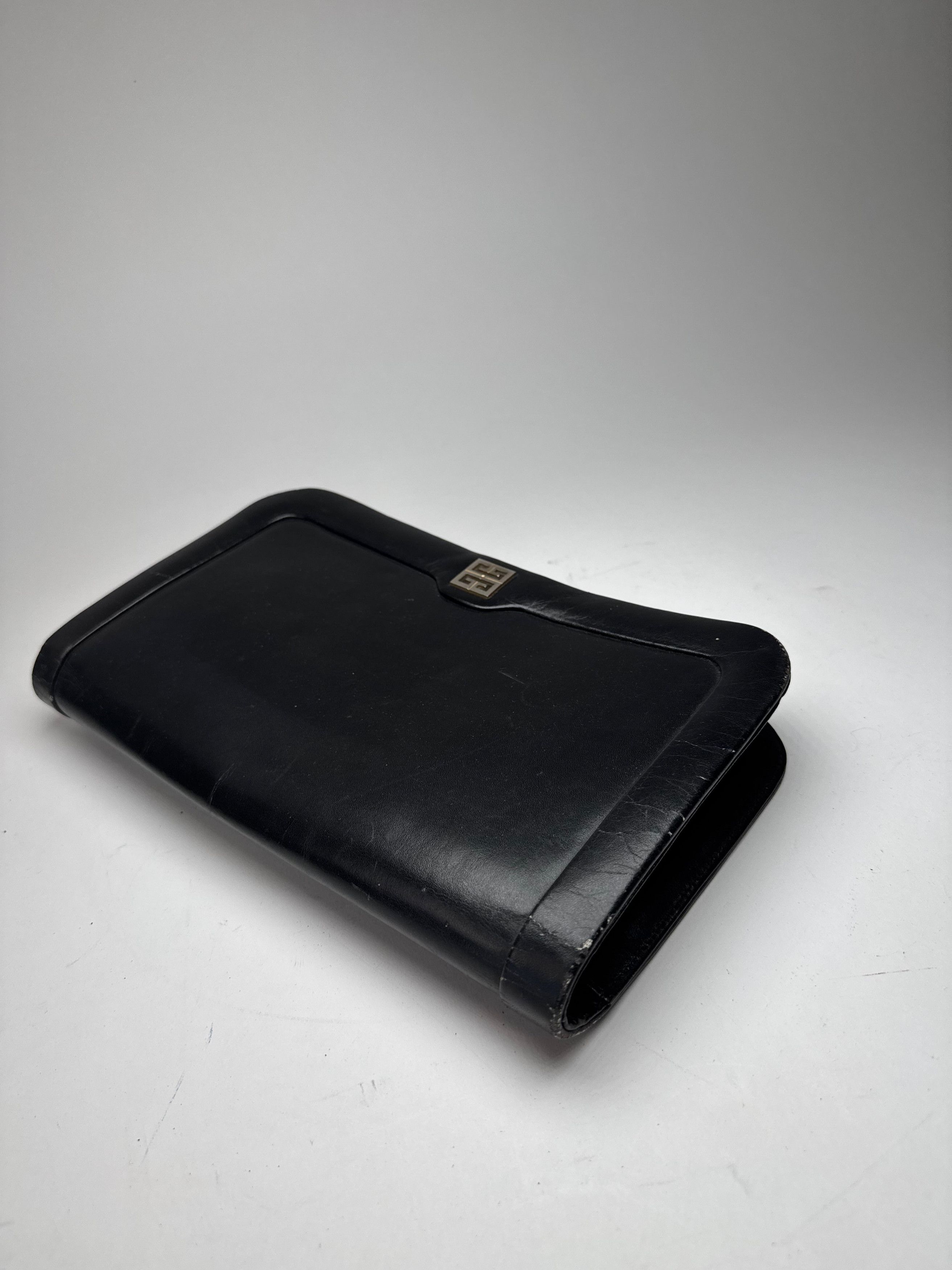 Givenchy Vintage Leather Clutch Black Size ONE SIZE - 8 Thumbnail