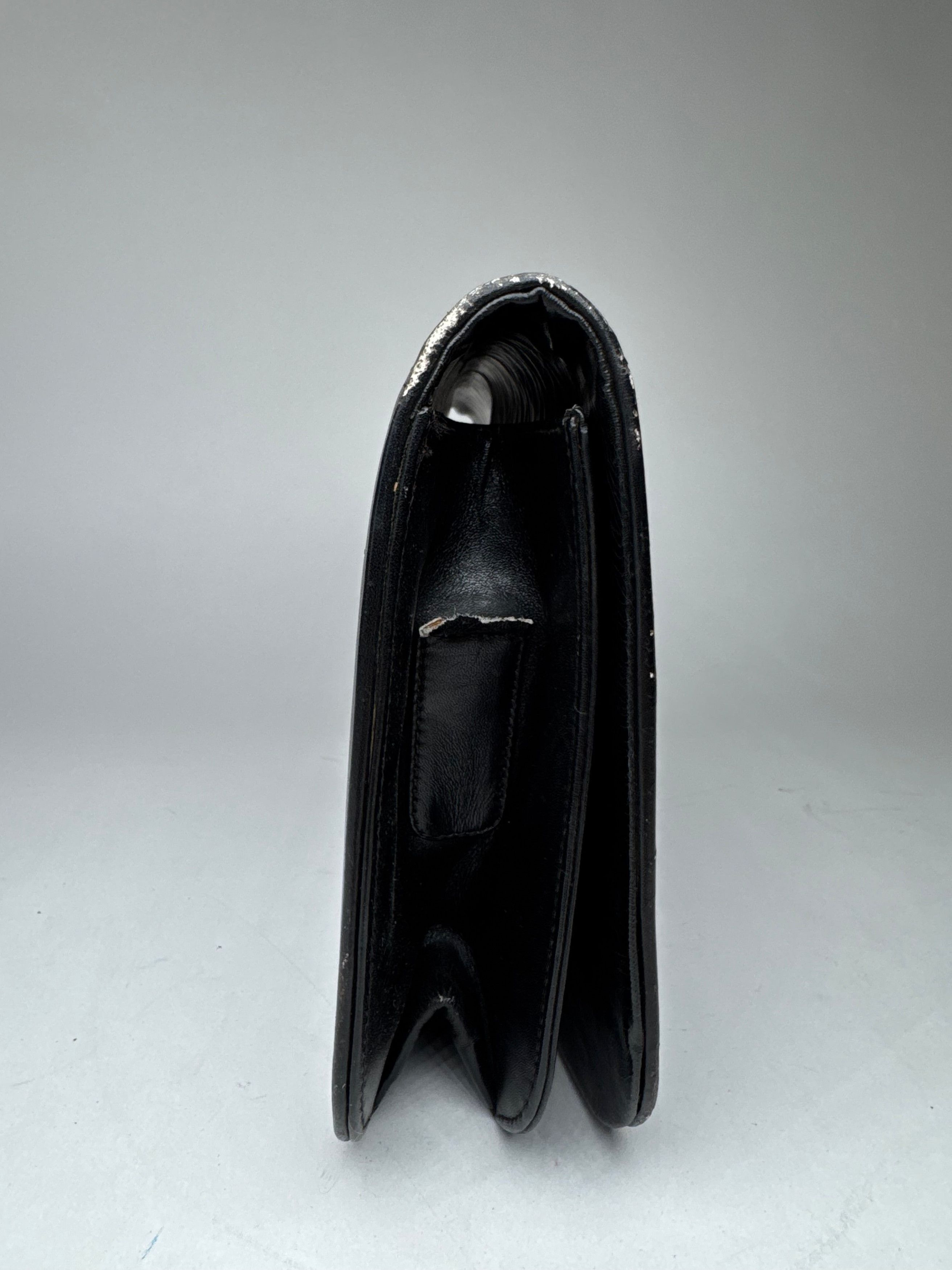 Givenchy Vintage Leather Clutch Black Size ONE SIZE - 7 Thumbnail