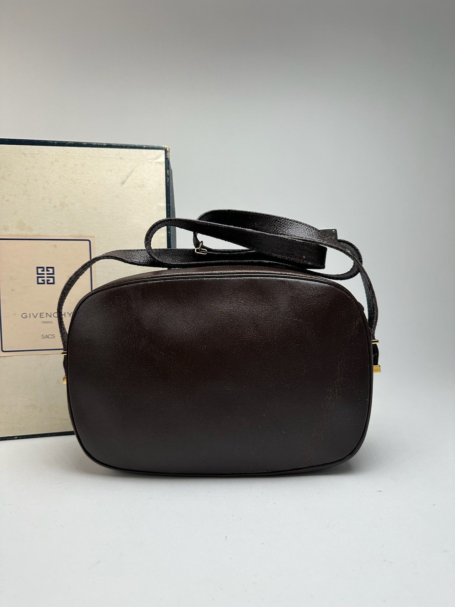Givenchy Vintage 4G Leather Bag Brown Size ONE SIZE - 2 Thumbnail