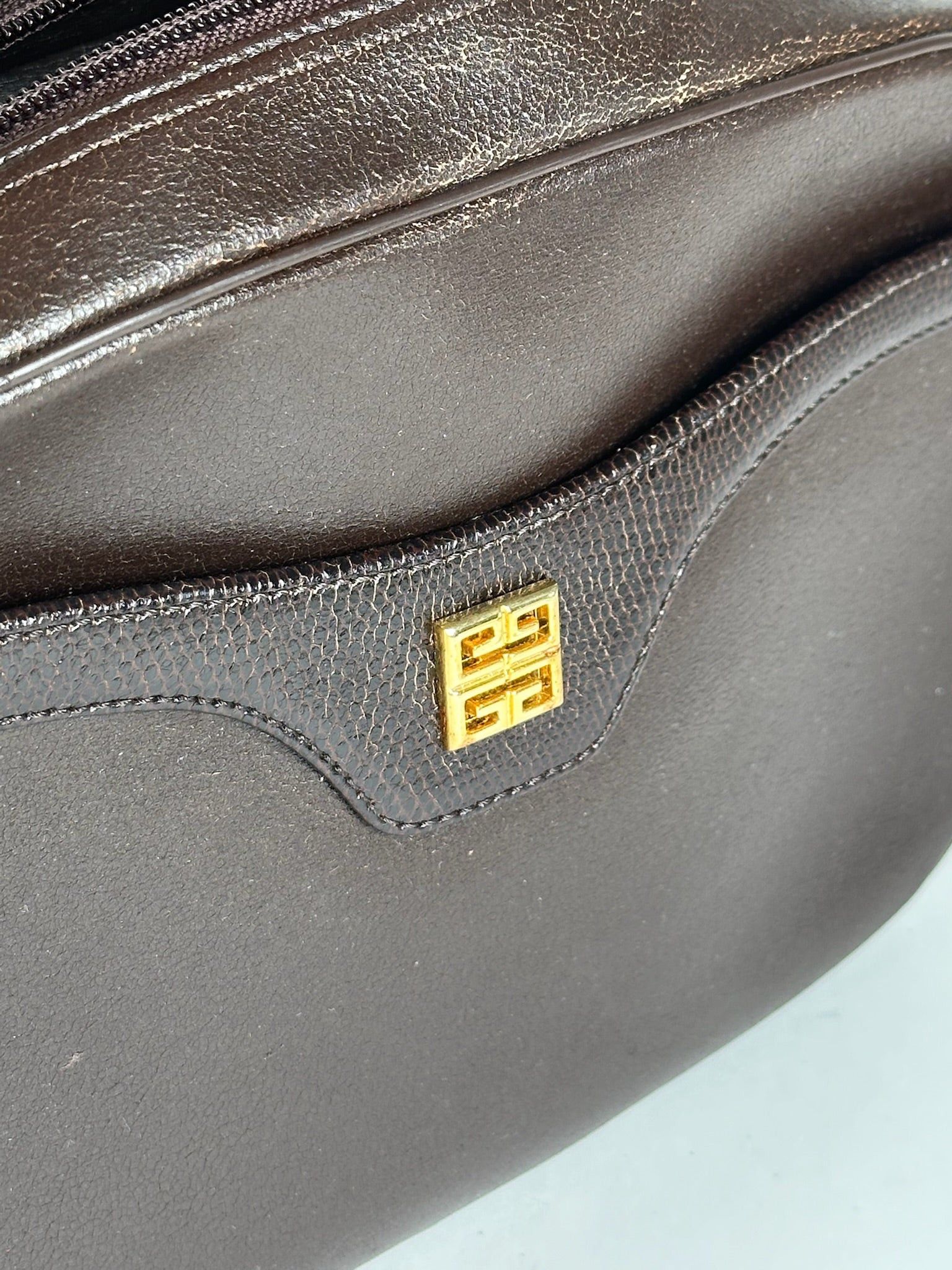 Givenchy Vintage 4G Leather Bag Brown Size ONE SIZE - 9 Thumbnail