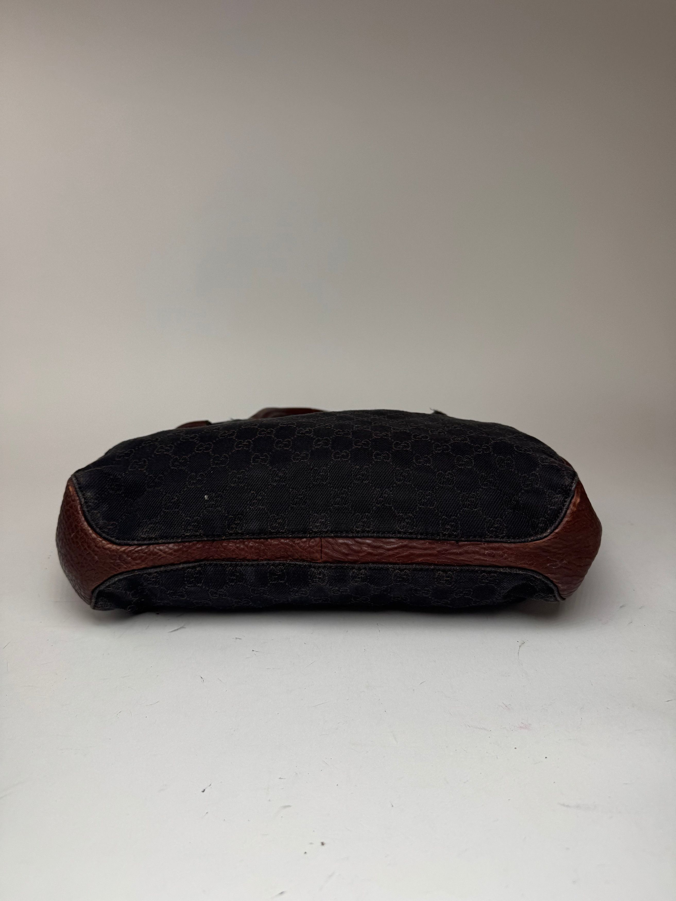 Gucci Vintage Monogramm Bah Black Brown Size ONE SIZE - 12 Thumbnail