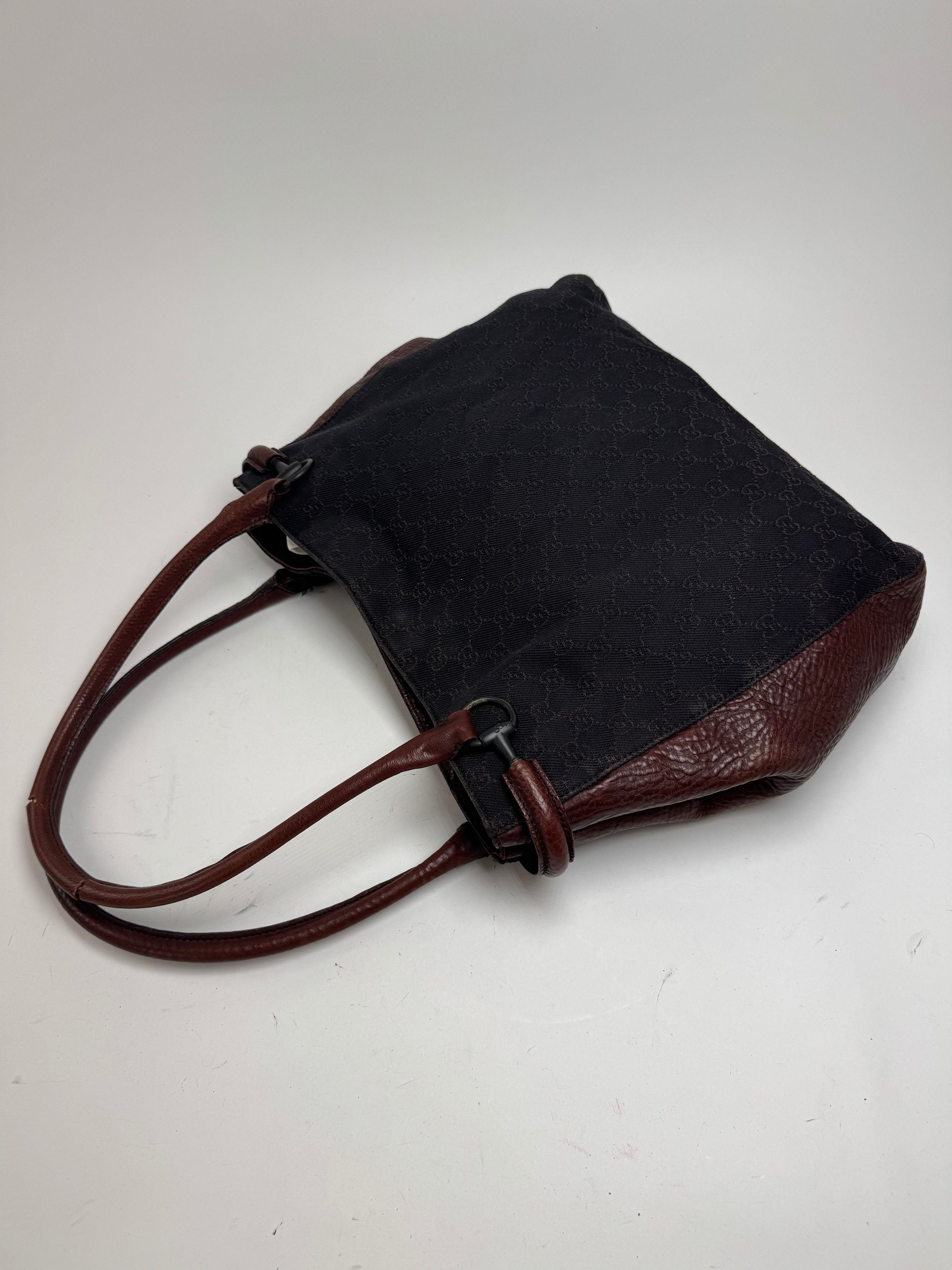 Gucci Vintage Monogramm Bah Black Brown Size ONE SIZE - 10 Thumbnail