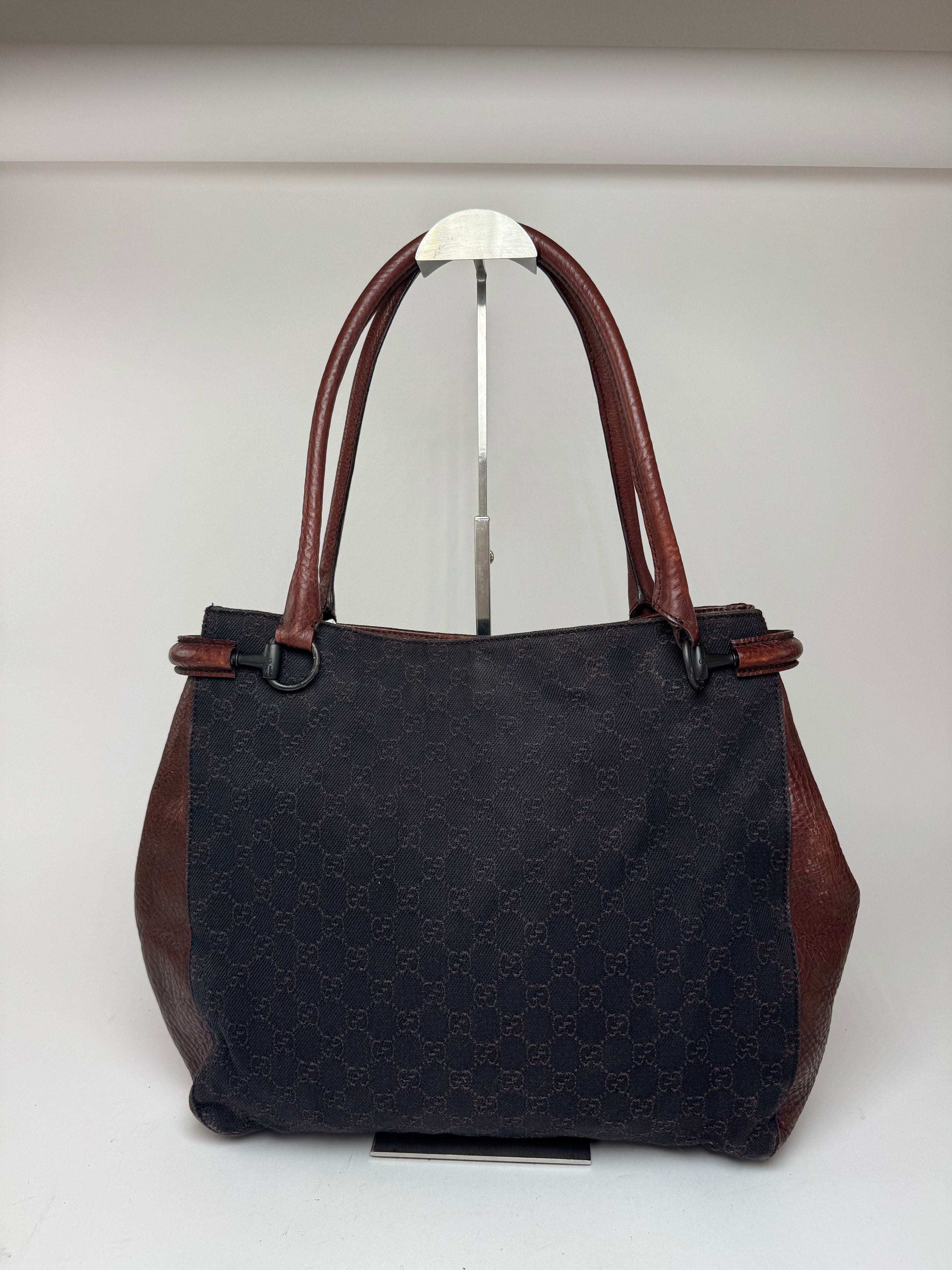Gucci Vintage Monogramm Bah Black Brown Size ONE SIZE - 3 Thumbnail