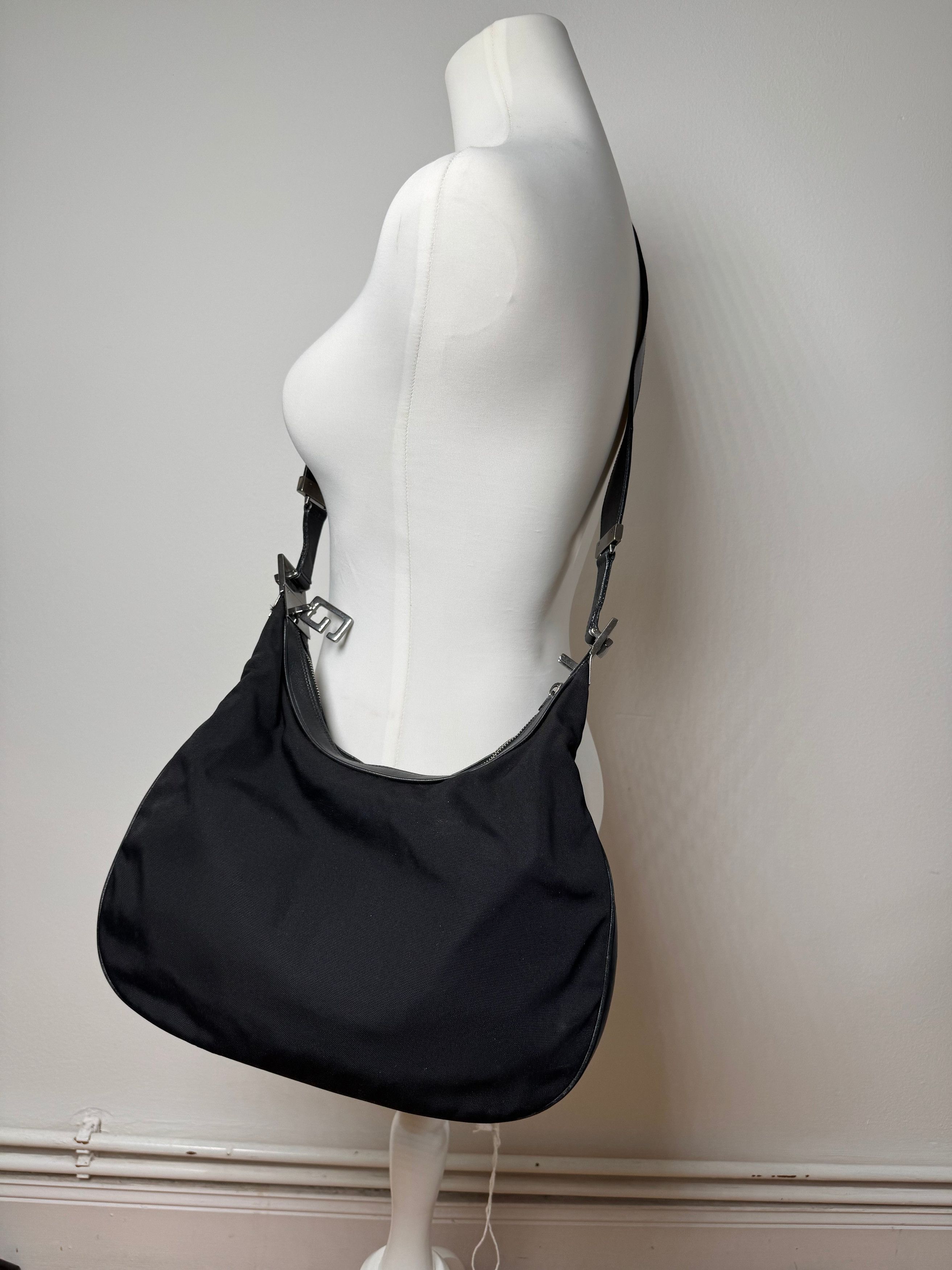 Gucci Vintage Tom Ford 2Way Handbag canvas leather black Size ONE SIZE - 13 Thumbnail