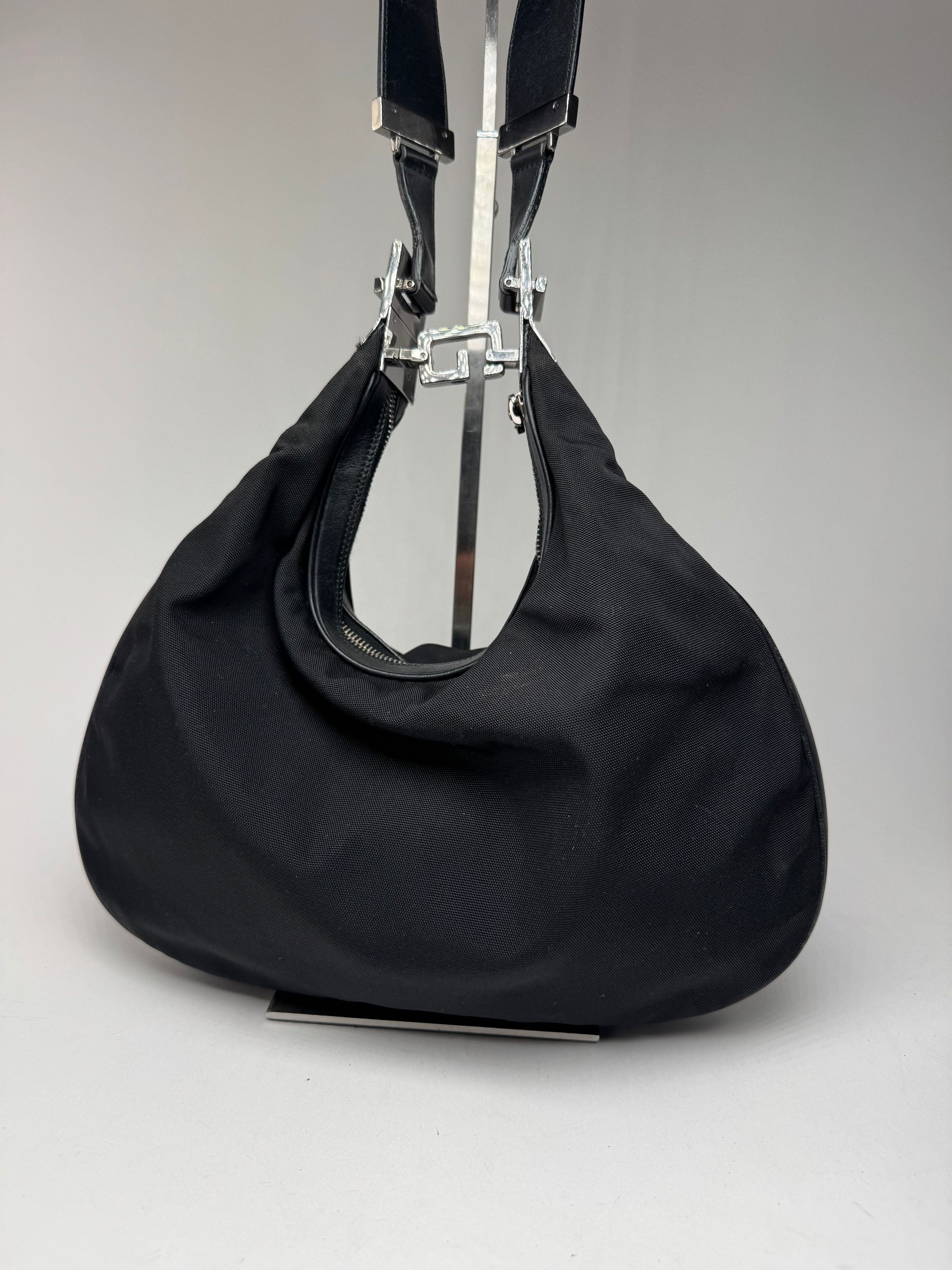 Gucci Vintage Tom Ford 2Way Handbag canvas leather black Size ONE SIZE - 2 Thumbnail