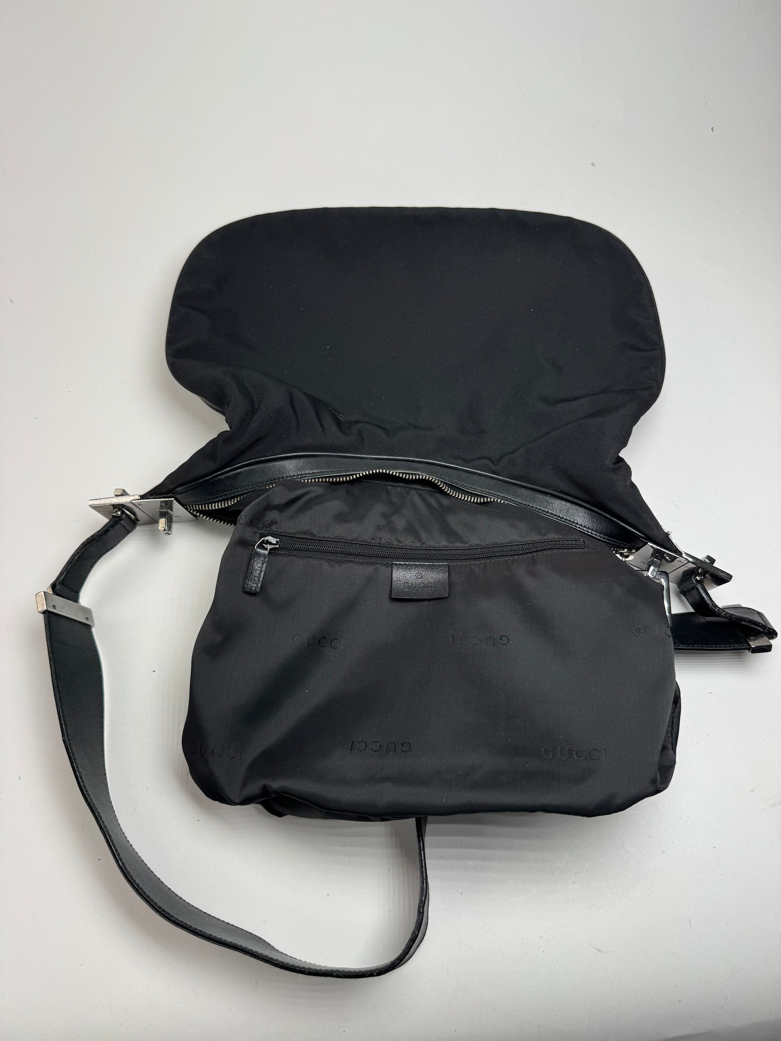 Gucci Vintage Tom Ford 2Way Handbag canvas leather black Size ONE SIZE - 7 Thumbnail