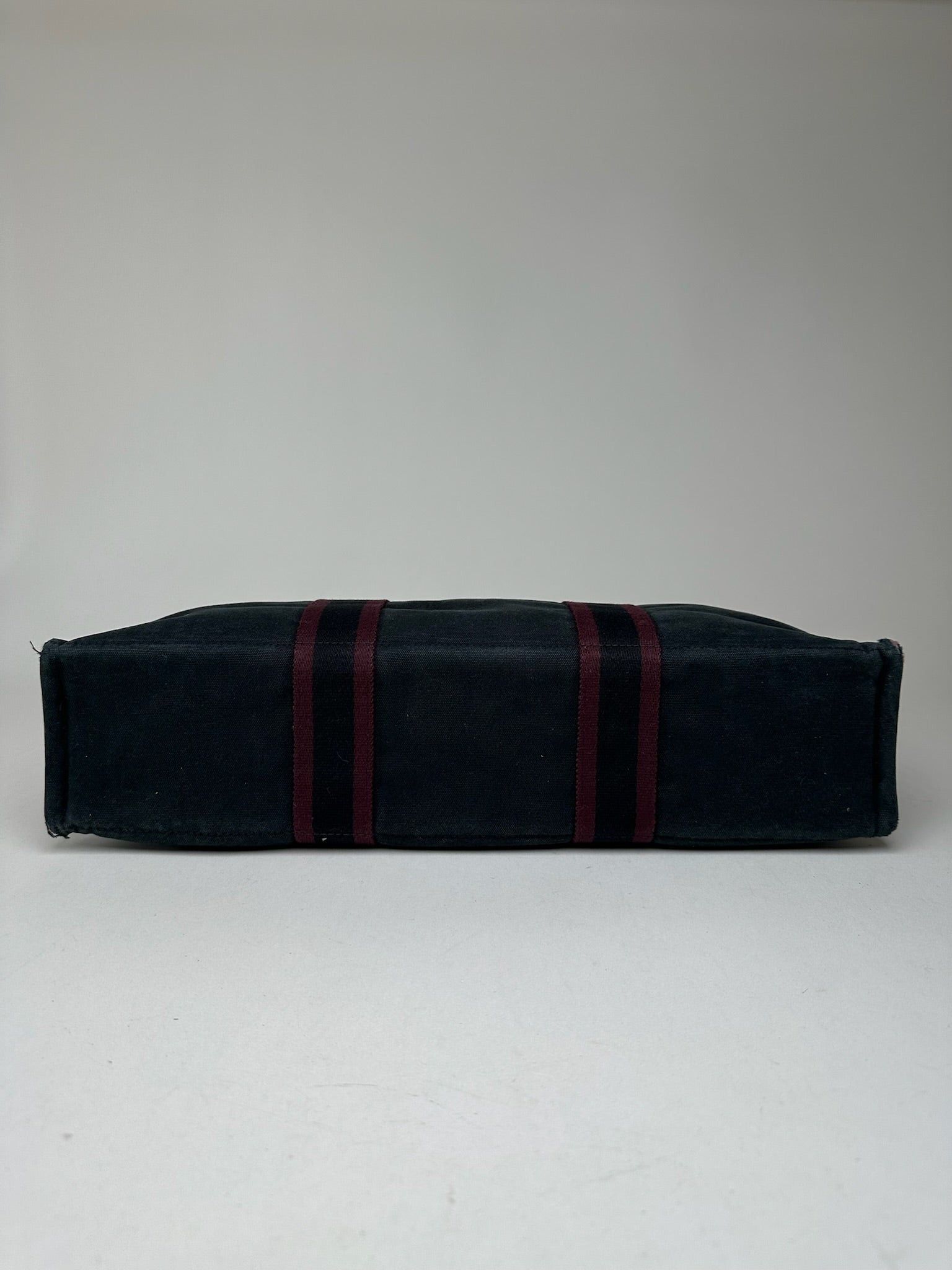 Other Vintage Hermes Canvas Shopper Purple Black Size ONE SIZE - 7 Thumbnail