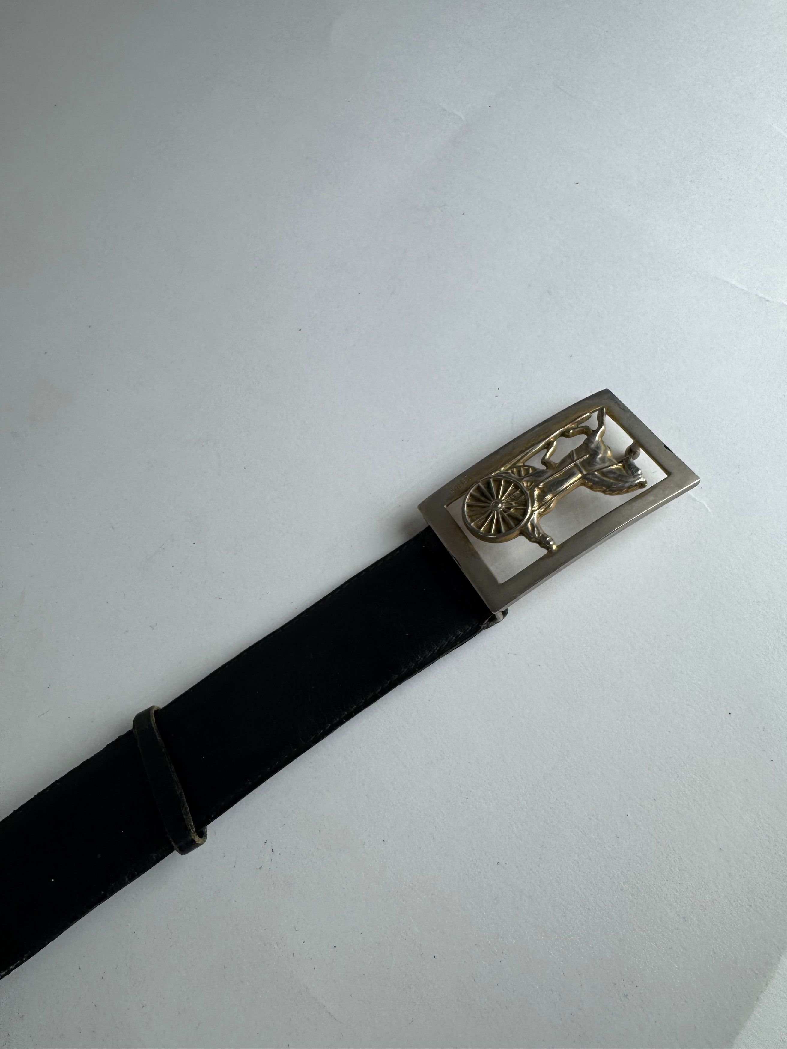 Celine Vintage Paris Triomphe Leather Belt Size ONE SIZE - 3 Thumbnail