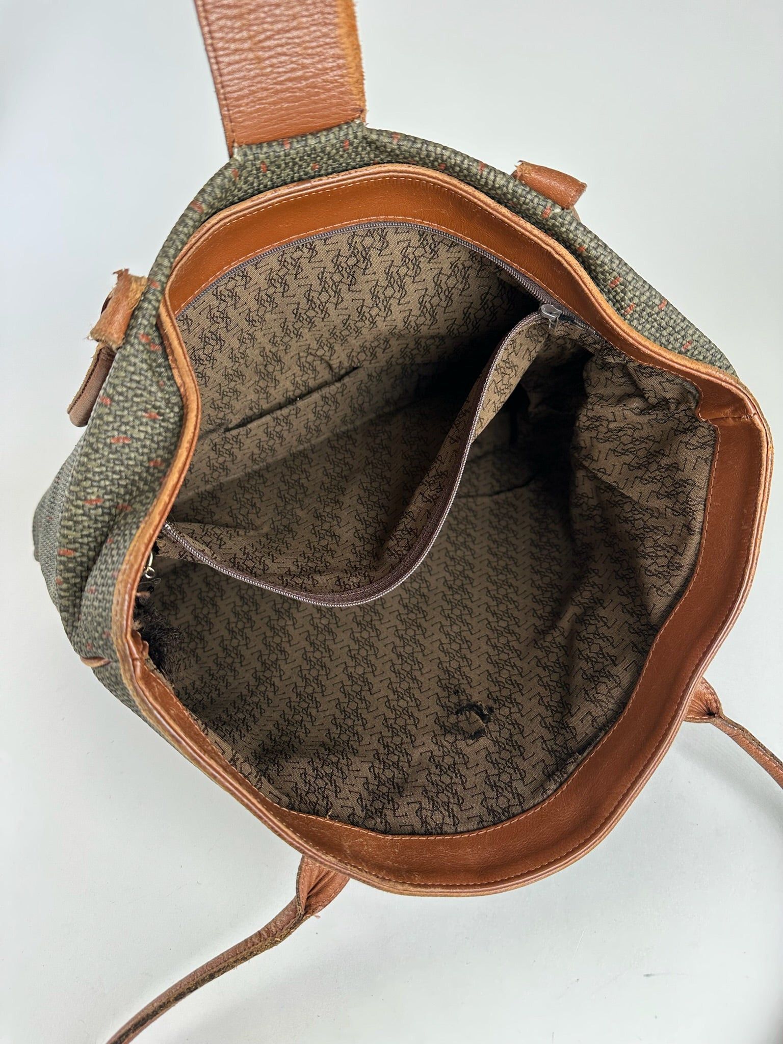 Other Vintage Yves Saint Laurent Handbag gray brown Size ONE SIZE - 8 Thumbnail