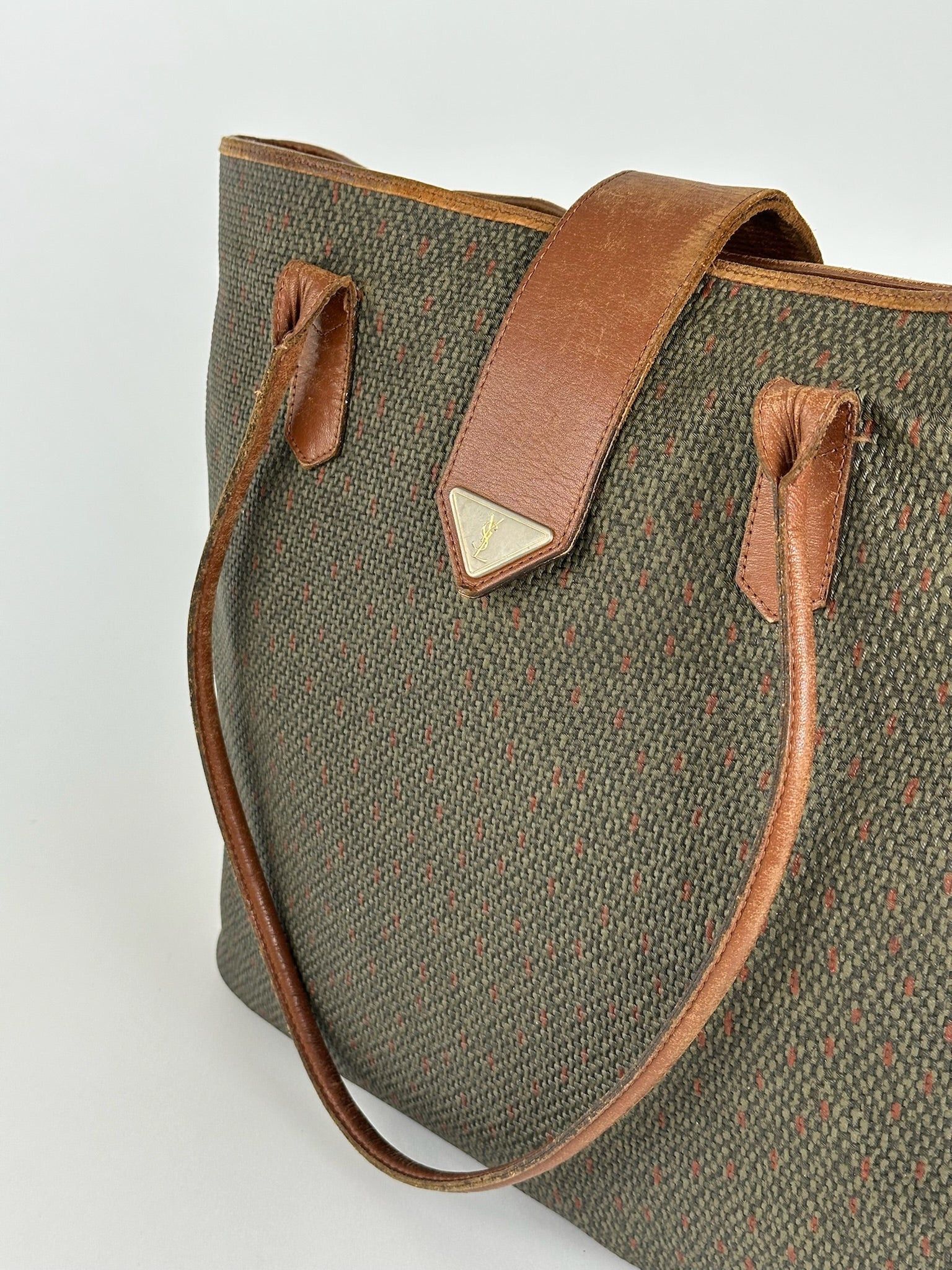 Other Vintage Yves Saint Laurent Handbag gray brown Size ONE SIZE - 10 Thumbnail