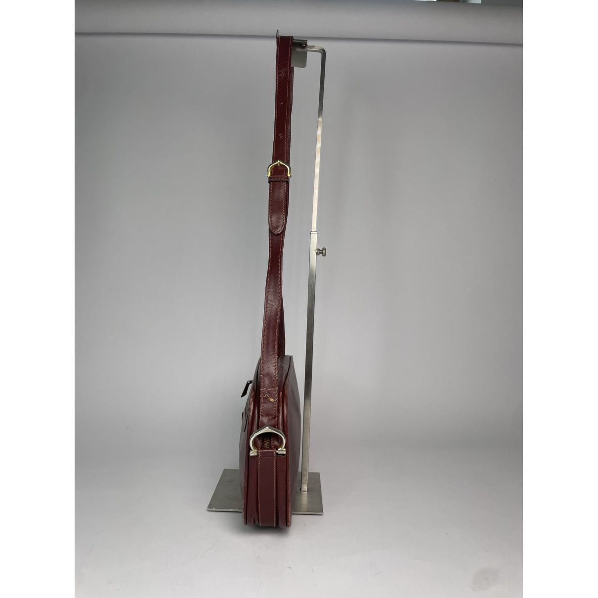 Cartier Burgundy Leather Handbag Size ONE SIZE - 3 Thumbnail