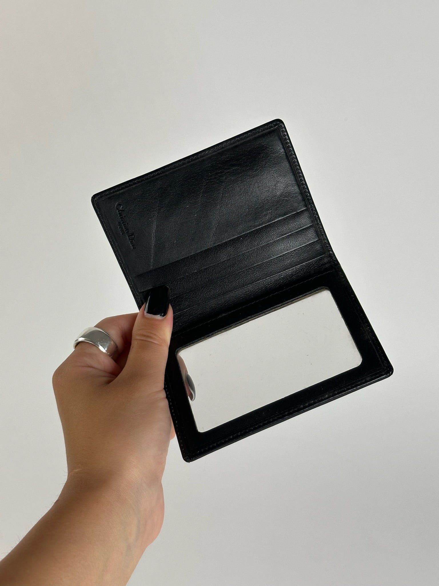 Dior Vintage leather card holder black Size ONE SIZE - 5 Thumbnail