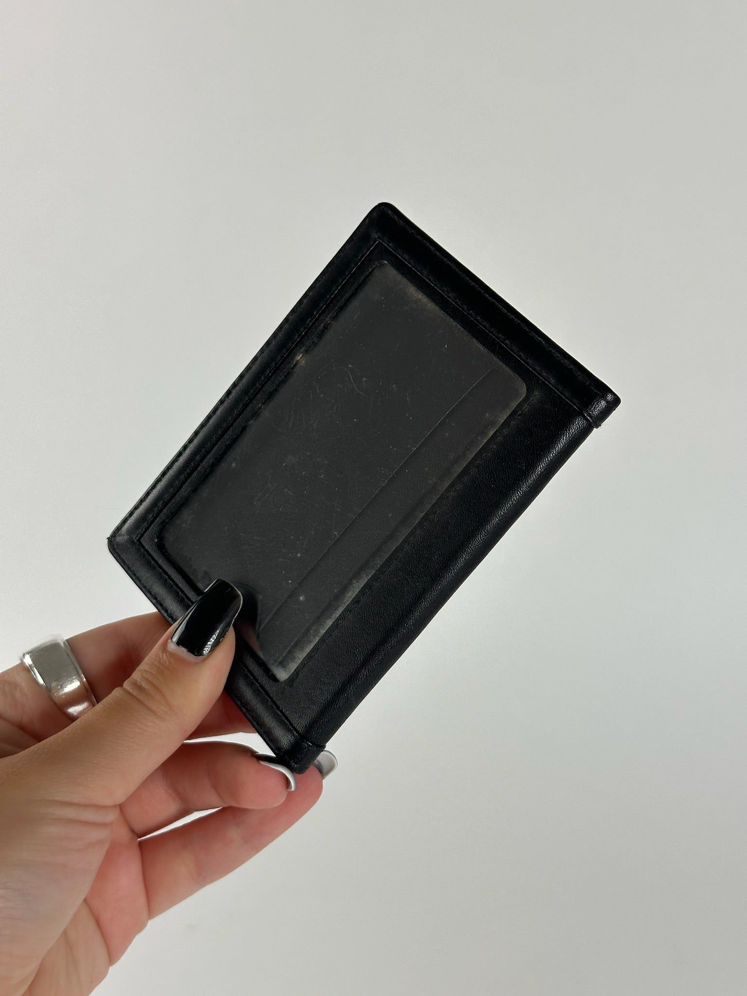 Dior Vintage leather card holder black Size ONE SIZE - 6 Thumbnail