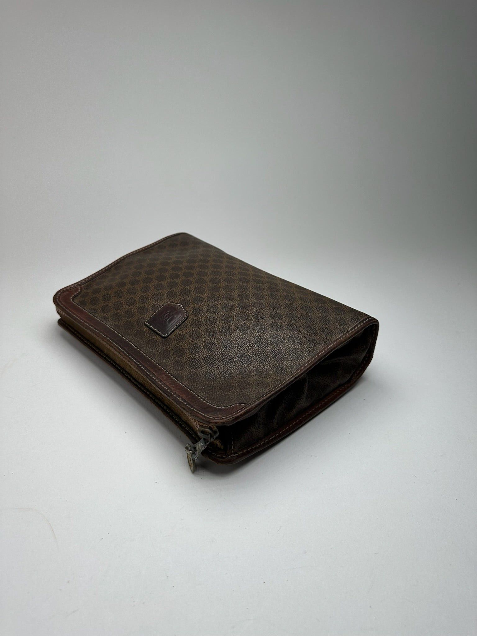 Celine Vintage Paris Leather monogram Clutch brown Size ONE SIZE - 10 Thumbnail